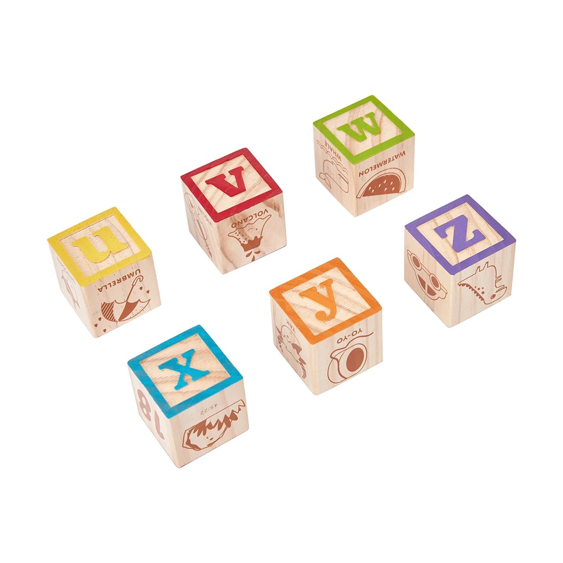 6 Wooden Alphabet Blocks, 6 of 9