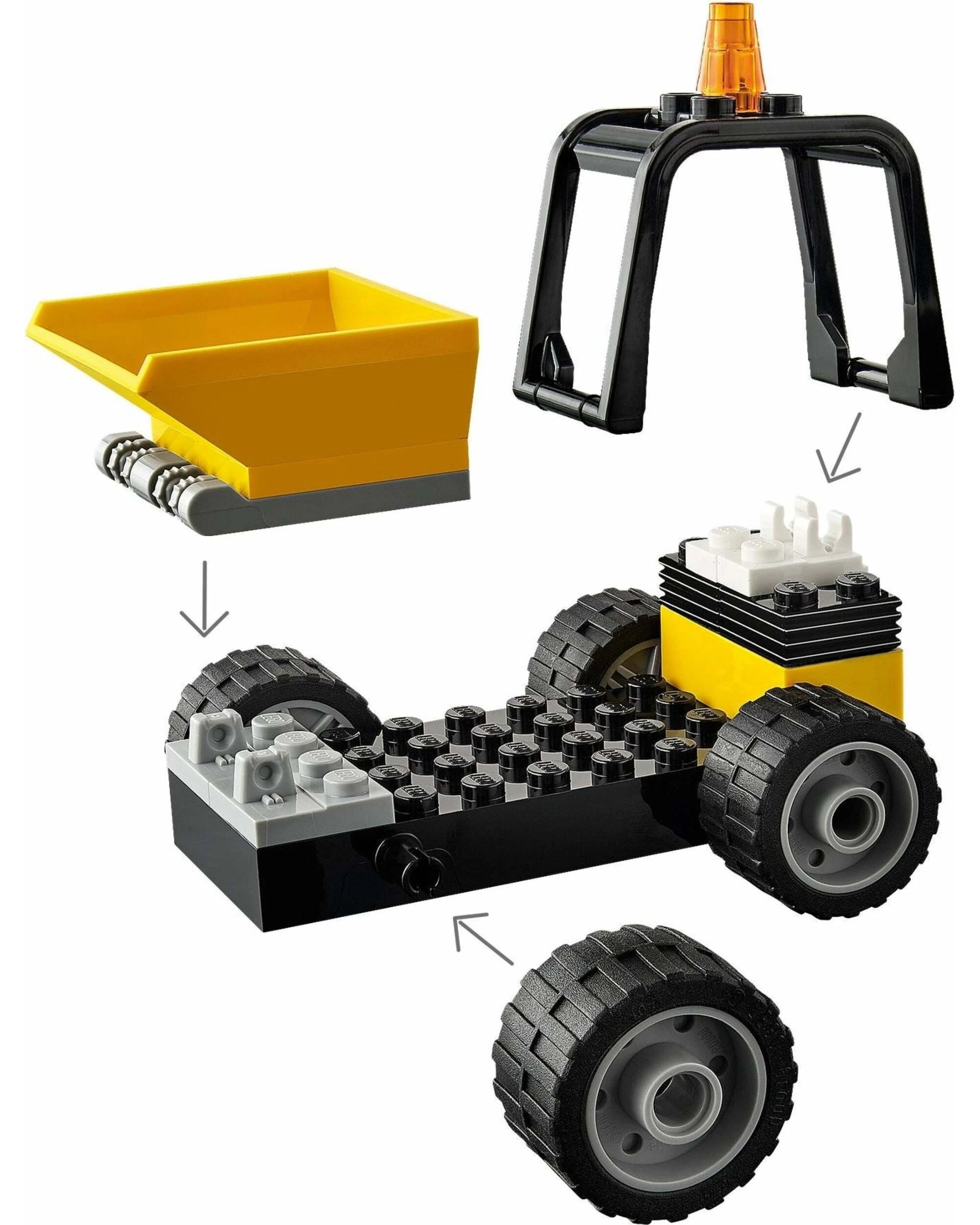 5 LEGO 60284 Roadwork Truck Toy Building Set with Minifigure, 5 of 5