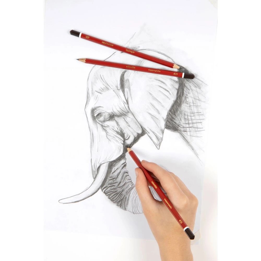 2 Columbia Copperplate Hexagonal Graphite Pencil 4B, 2 of 3