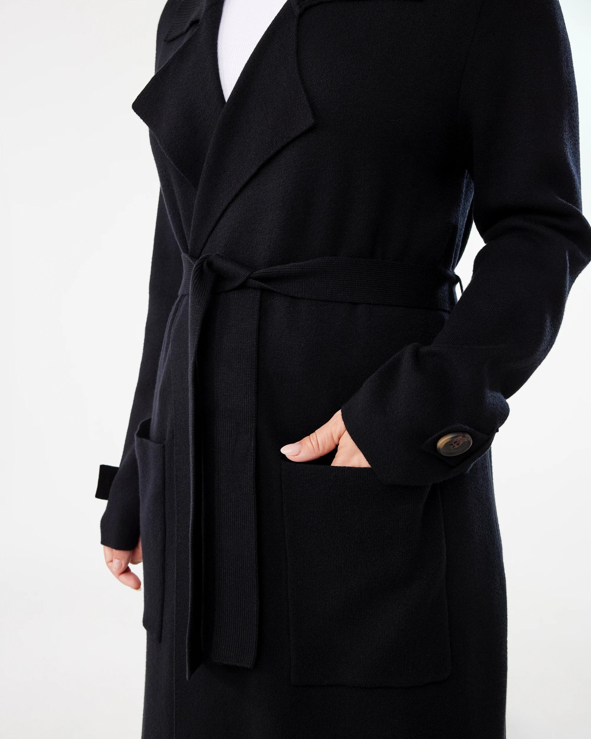 7 Trench Coatigan Black, 7 of 7