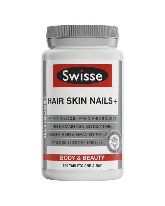 Swisse 100pc Ultiboost Hair Skin & Nails Collagen Body and Beauty Support Tablets