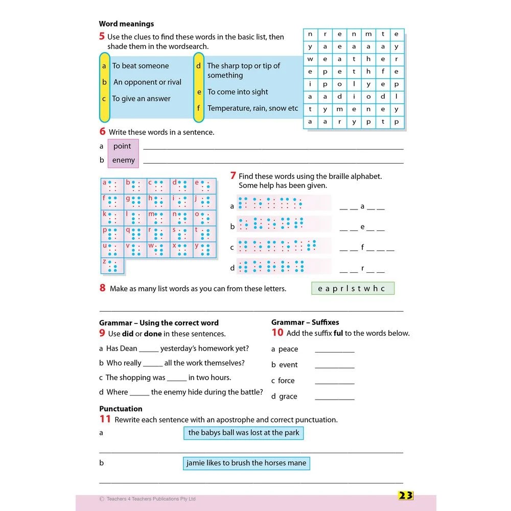 4 Spelling Conventions Book 4, 4 of 4