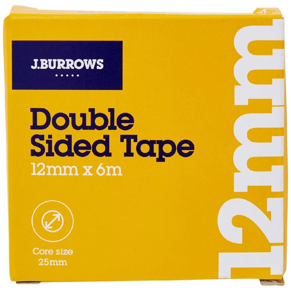 1 J.Burrows Double-sided Tape 12mm x 6m, 1 of 4