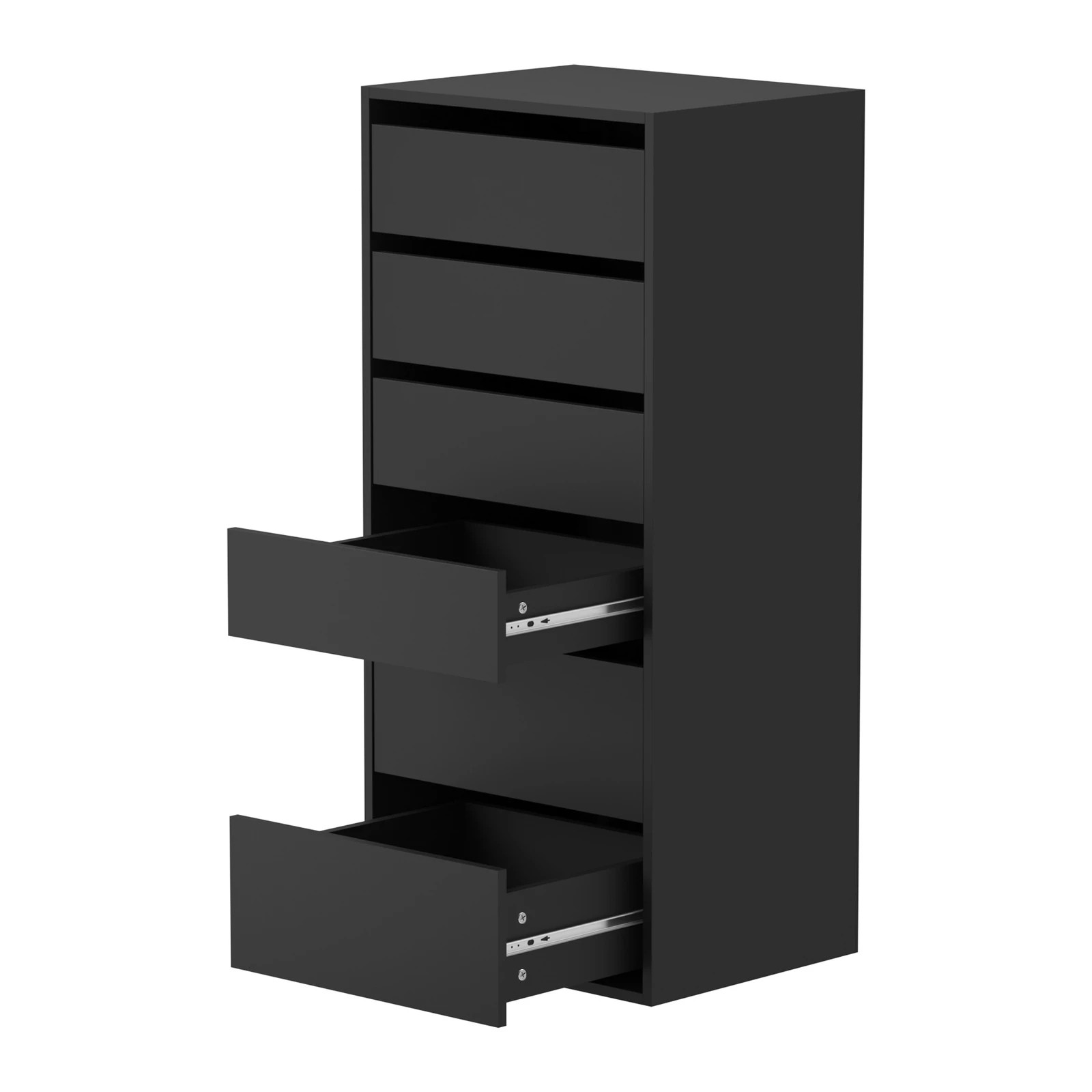 7 Oikiture Wardrobe Shelf Unit 6 Chest Of Drawers Clothes Storage Cabinet
 - Black, 7 of 10