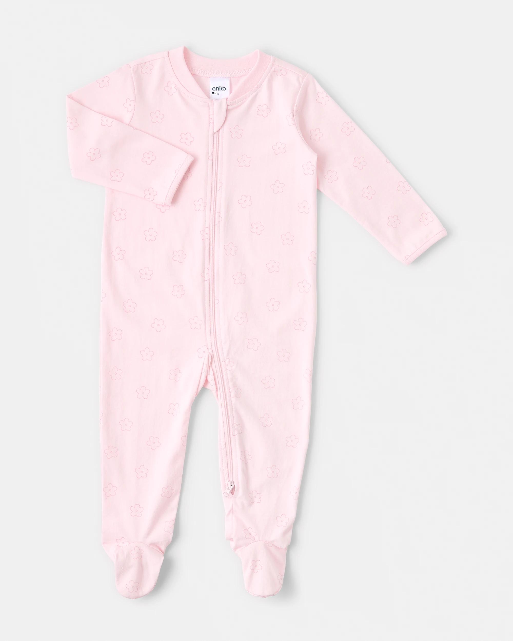 1 Cotton Everyday Coverall Pink Daisy, 1 of 3