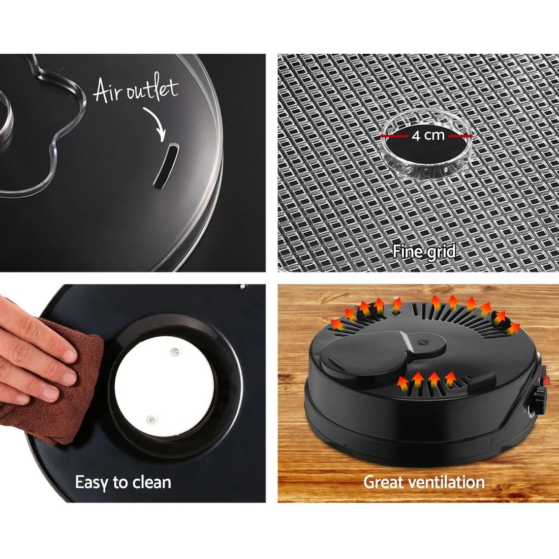 7 Devanti 5 Trays Food Dehydrator
 - Black, 7 of 7