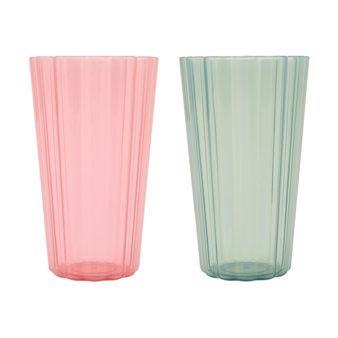 2 6 Piece Reusable Scalloped Tumblers - Assorted, 2 of 4