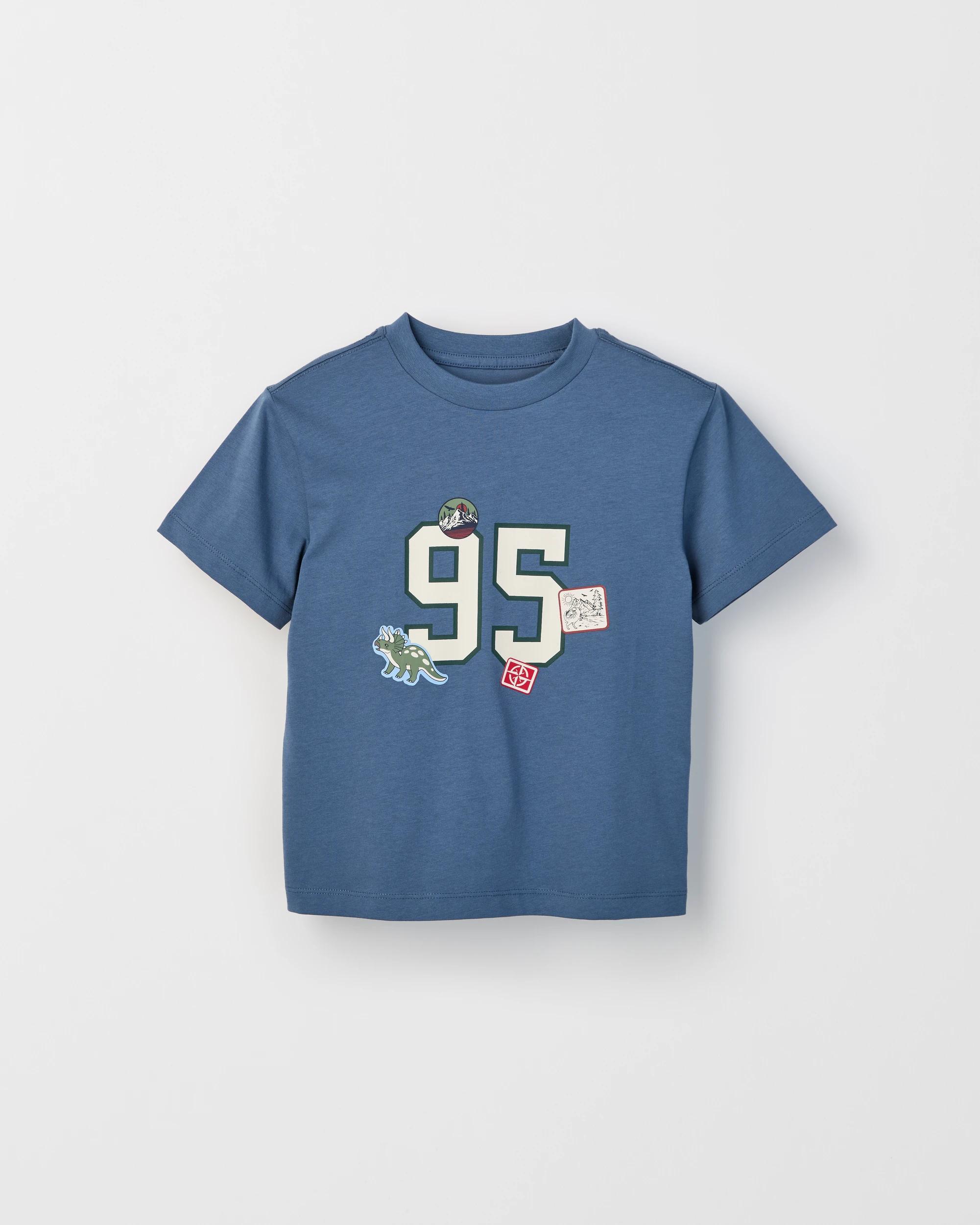 1 Target Kids Australian Cotton Short Sleeve T-Shirt VINTAGE INDIGO, 1 of 2