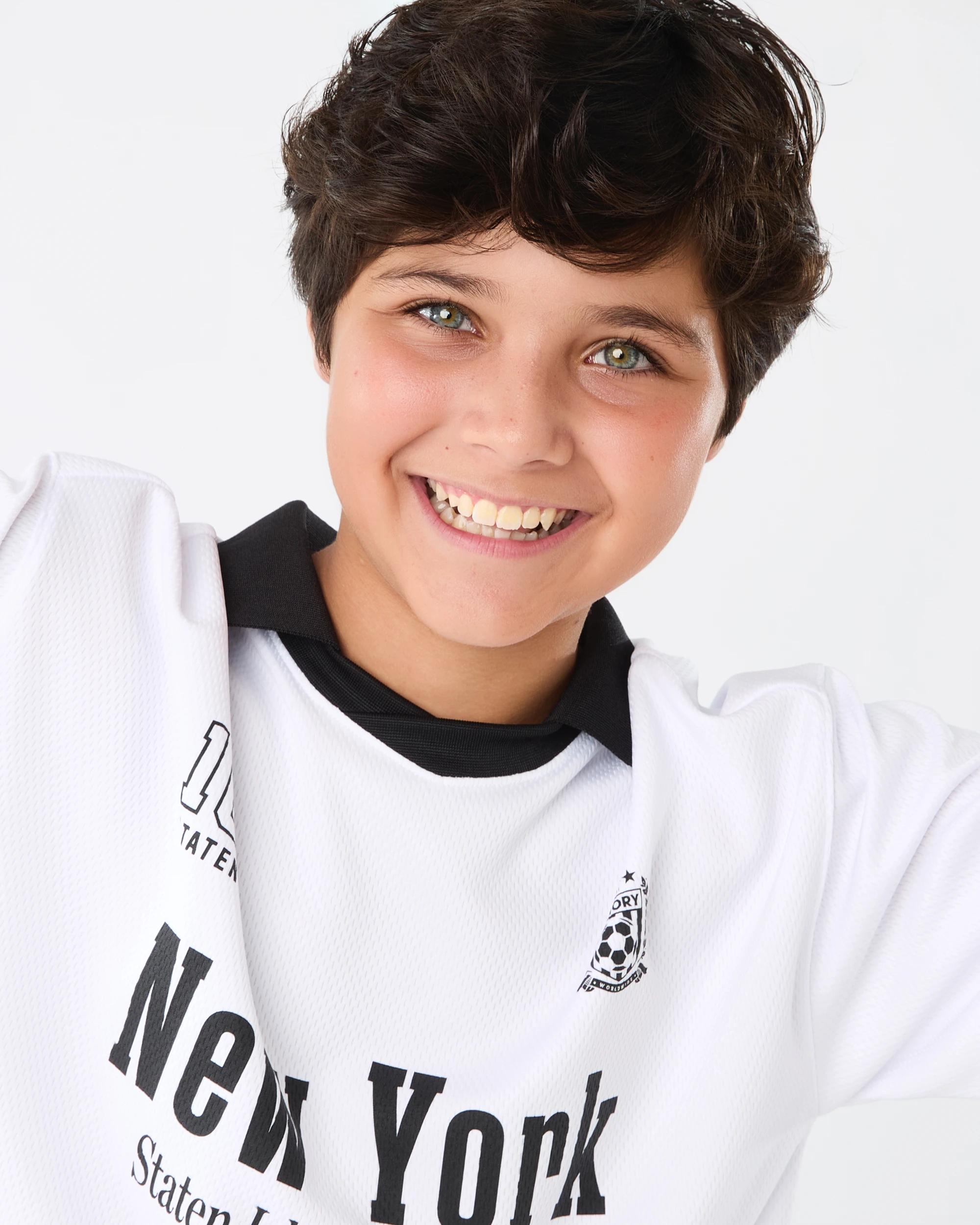 7 Short Sleeve Mesh Collar T-shirt Wht Varsit, 7 of 9