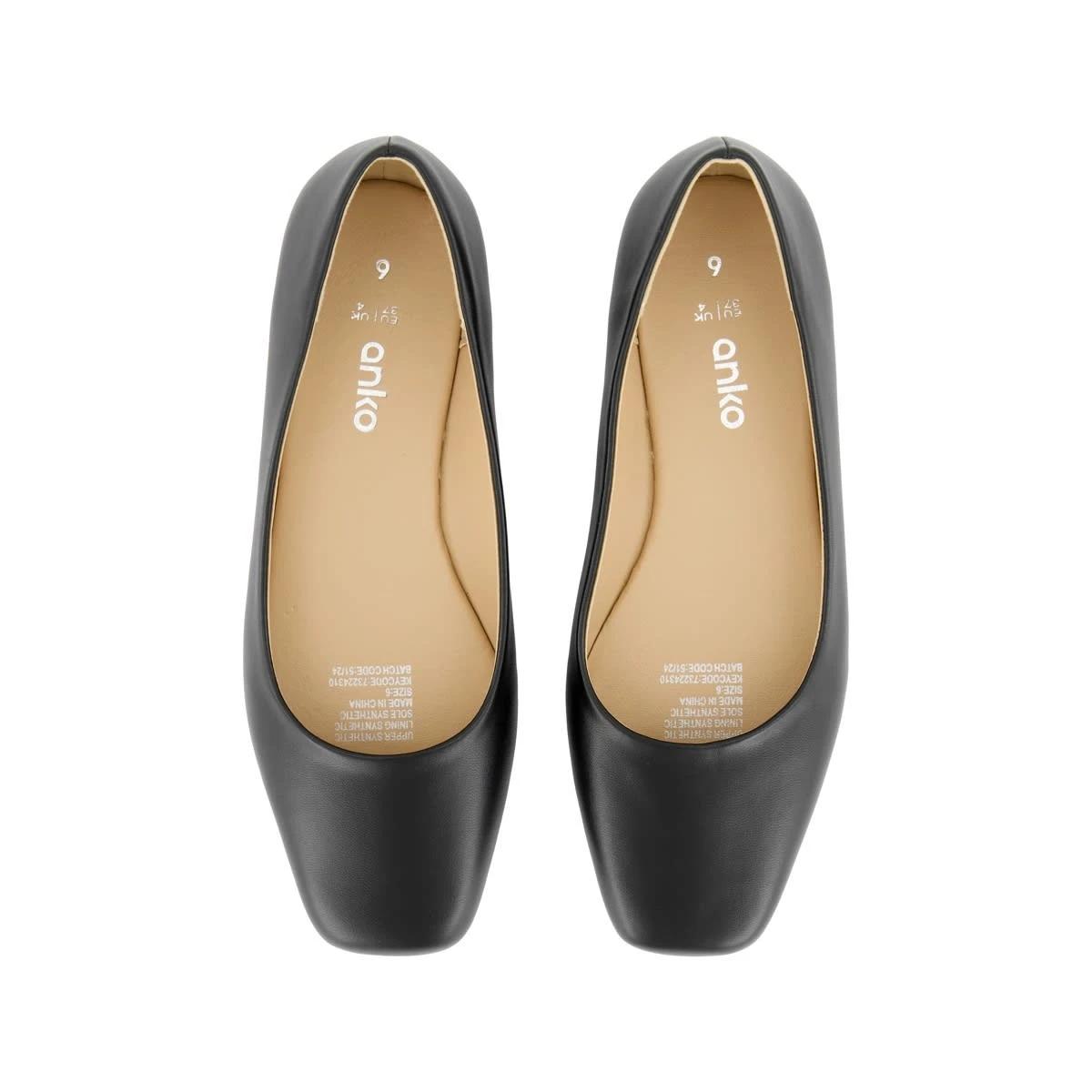 2 Square Toe Ballet Flats BLACK, 2 of 3