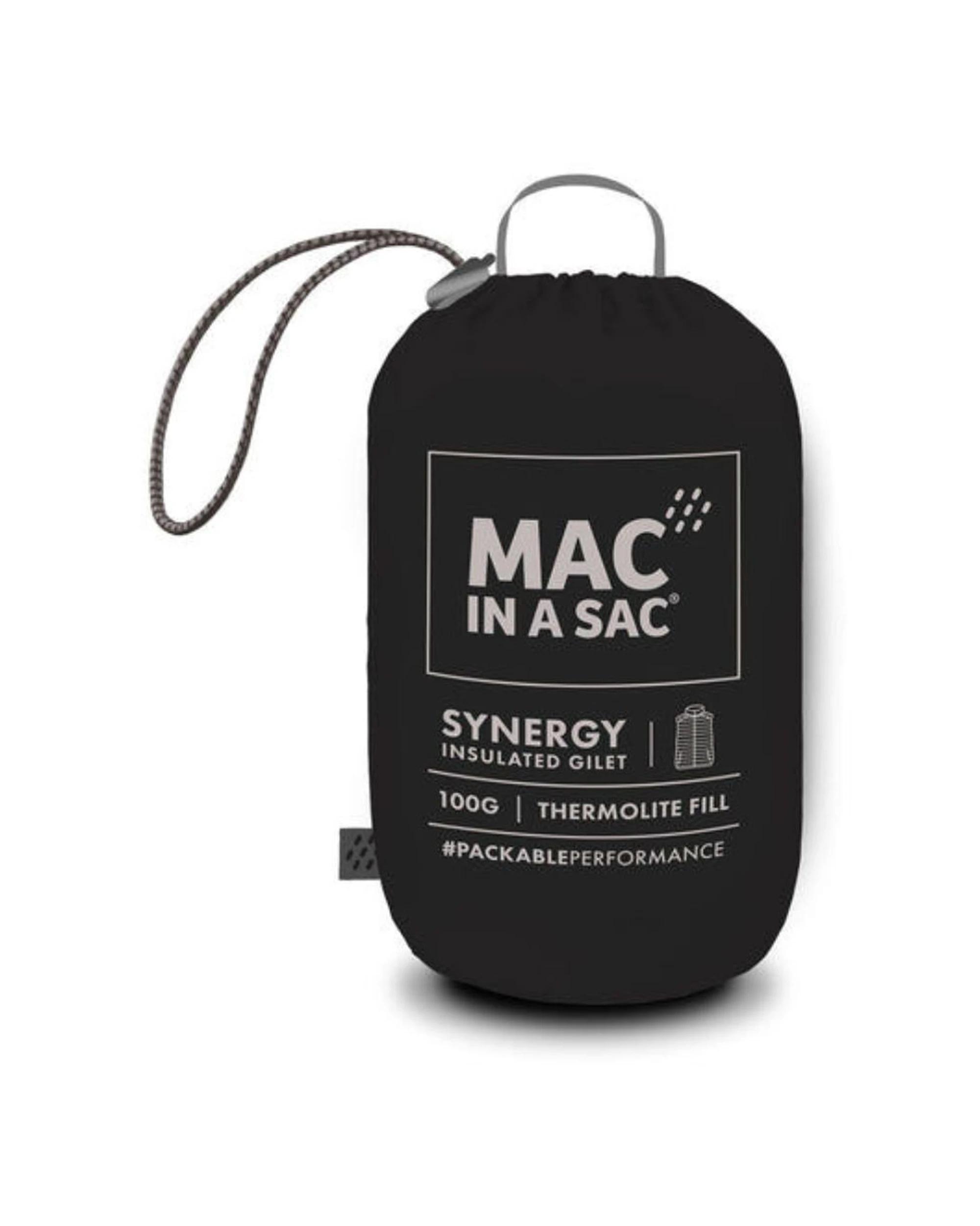 6 Mac In A Sac Synergy Packable Men's Thermolite Vest BLACK, 6 of 6