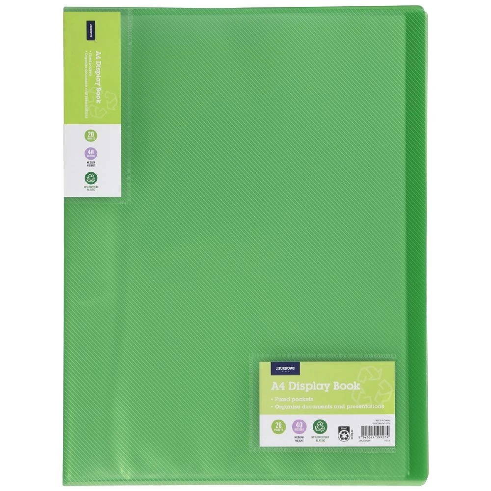 1 J.Burrows Ice Display Book 20 Pocket Green, 1 of 4