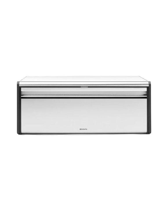 Brabantia Fall Front Bread Bin  Matte Steel