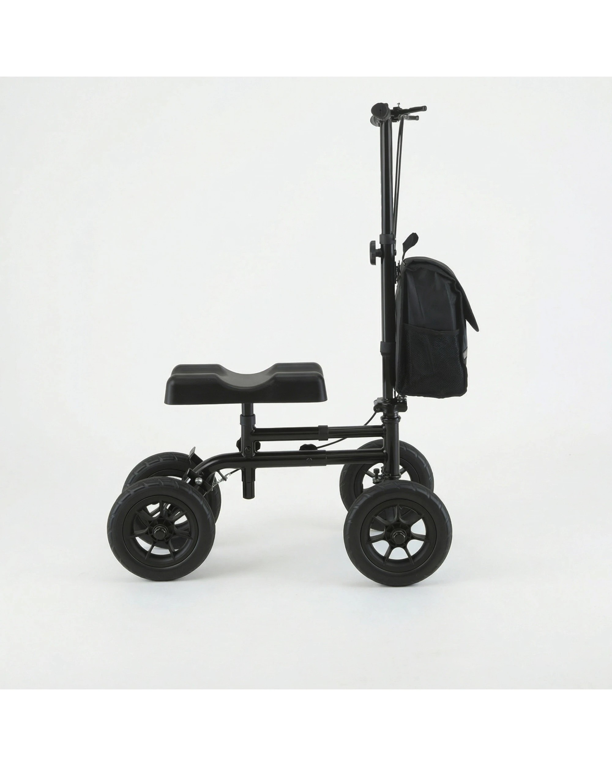 9 Orthonica Foldable Steel Knee Scooter 136kg Capacity, Height-Adjustable Walker - Black, 9 of 9