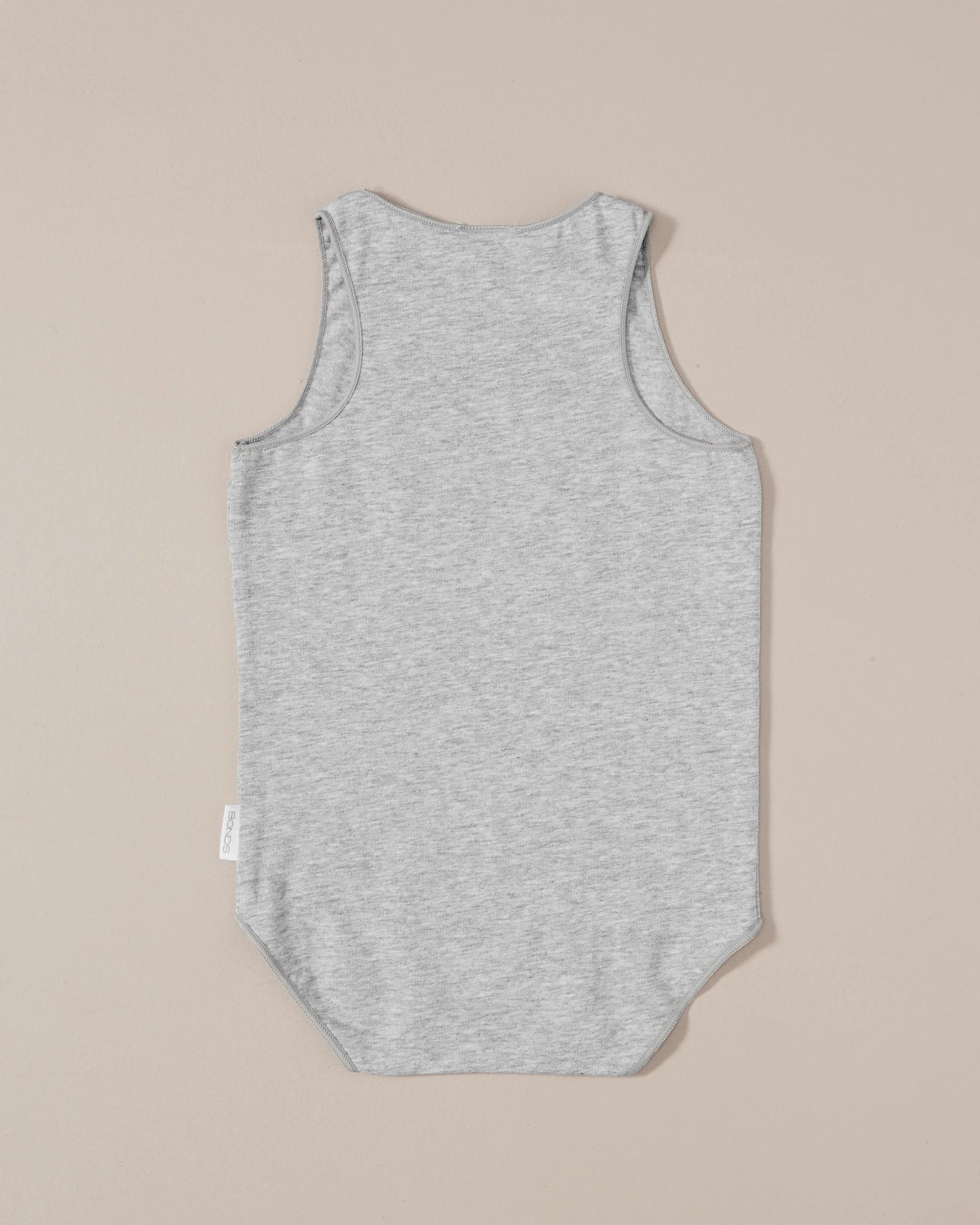 5 2 Pack Bonds Baby Wonderbodies Singletsuit GREY/BLACK, 5 of 9