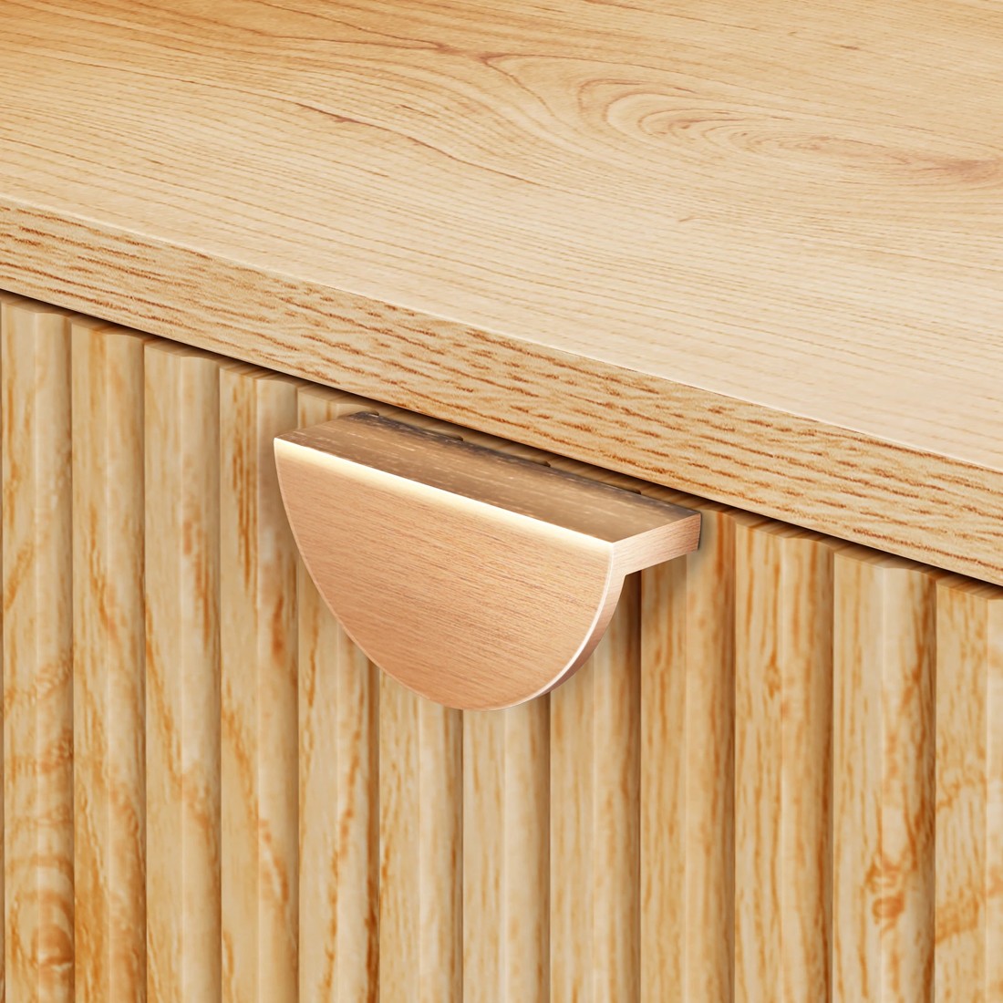 4 Alfordson 4 Chest of Drawers Modern Storage Cabinet Dresser Tallboy - Oak, 4 of 10