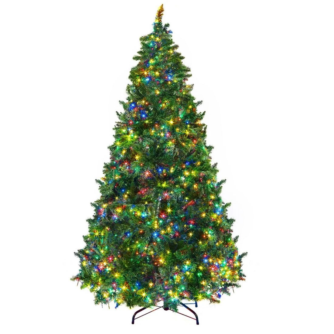 1 Jingle Jollys Christmas Tree 2.1m Xmas Tree Decoration 9 Light Modes Dual Colour Lush Foliage Sturdy Stand
 - green, 1 of 4