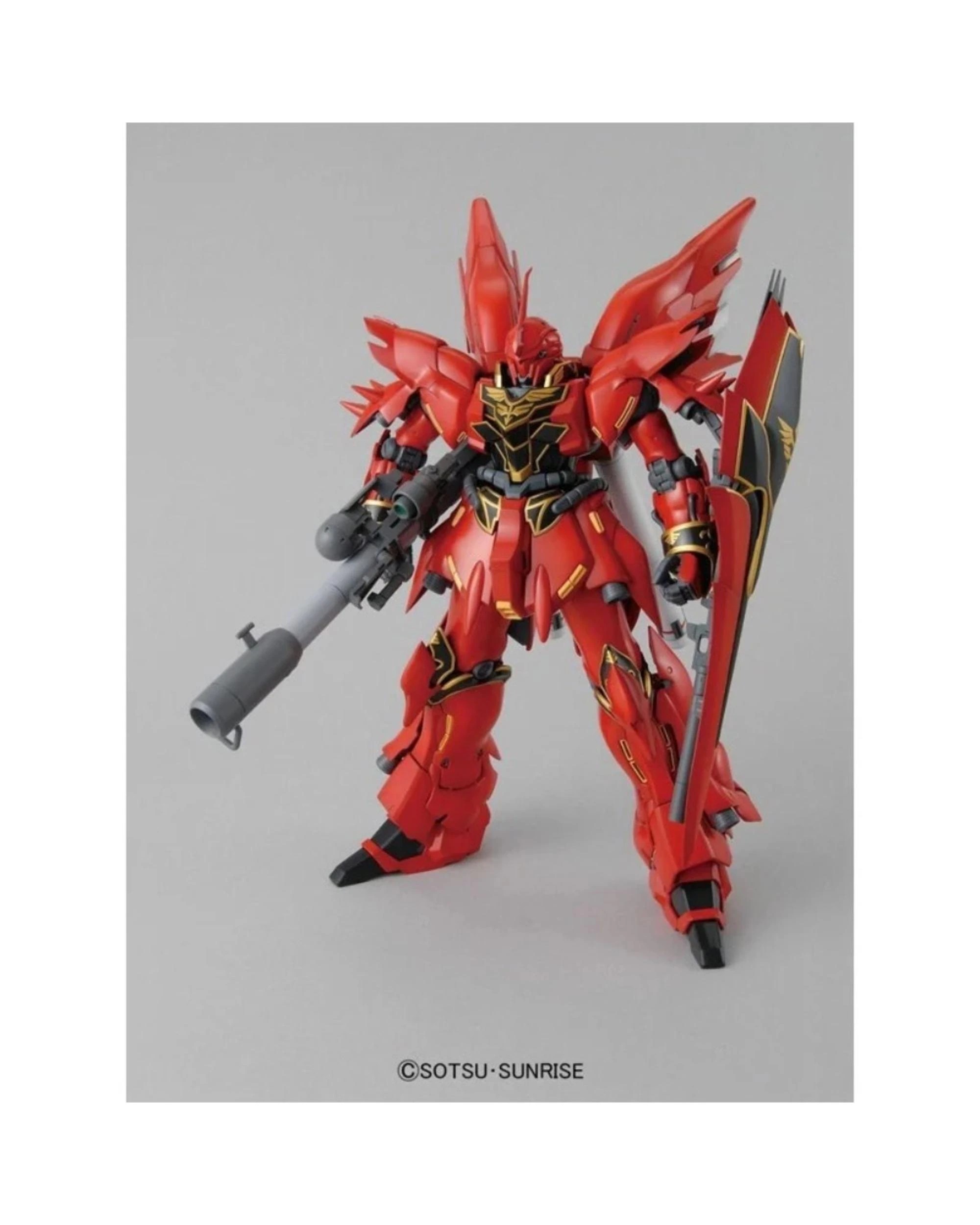 3 Bandai Master Grade Gundam MSN-06S Sinanju Anime Color Version 1/100 Scale Model Kit, 3 of 8
