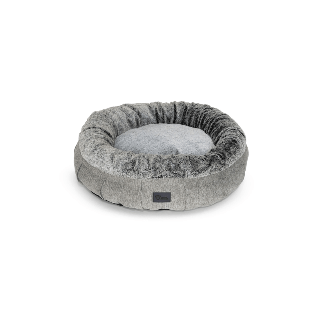 1 Superior Pet Goods Harley Dog Bed Large Vegan Dog Bed Reversible Non-Slip - Grey, 1 of 5