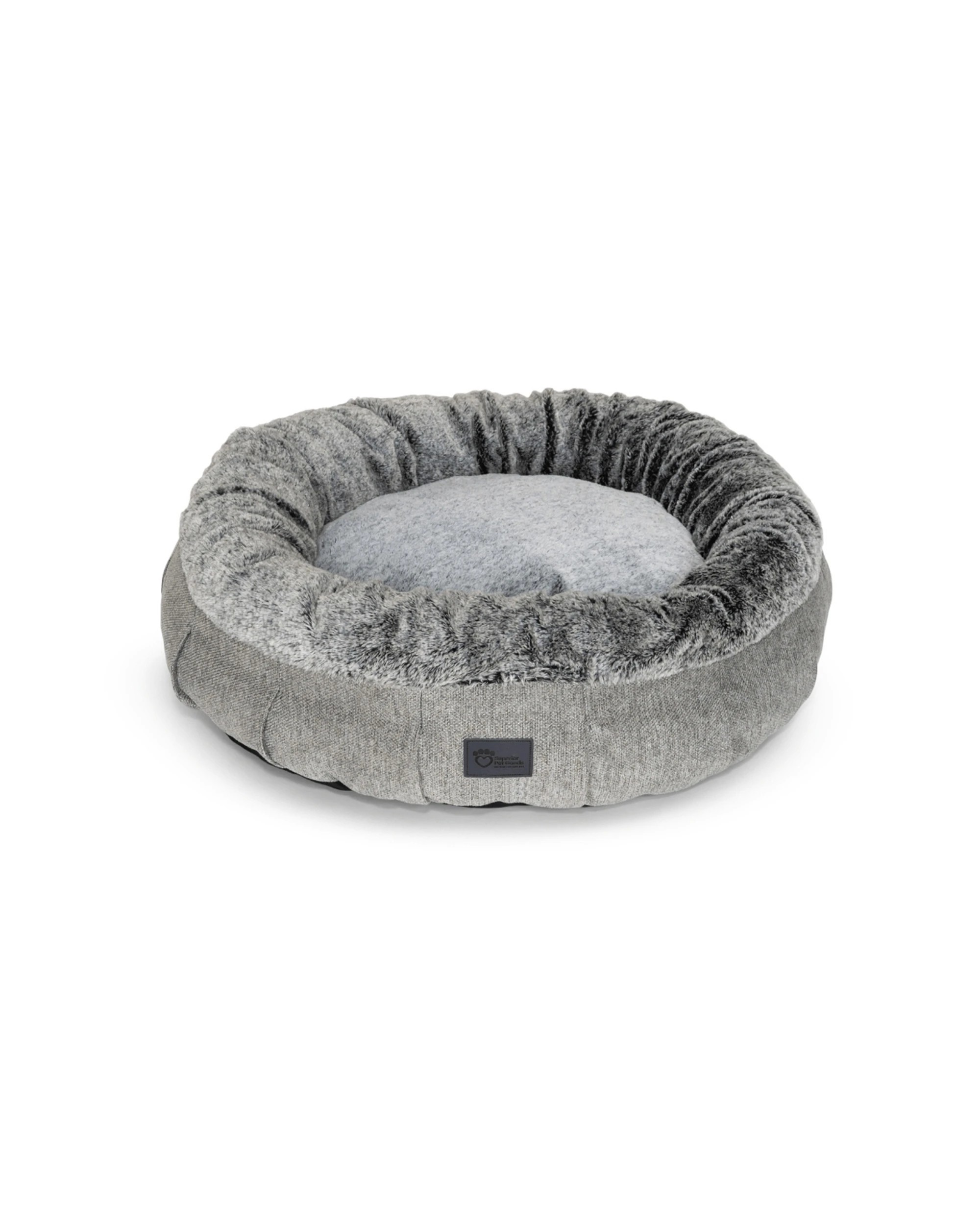 1 Superior Pet Goods Harley Dog Bed Large Vegan Dog Bed Reversible Non-Slip - Grey, 1 of 4