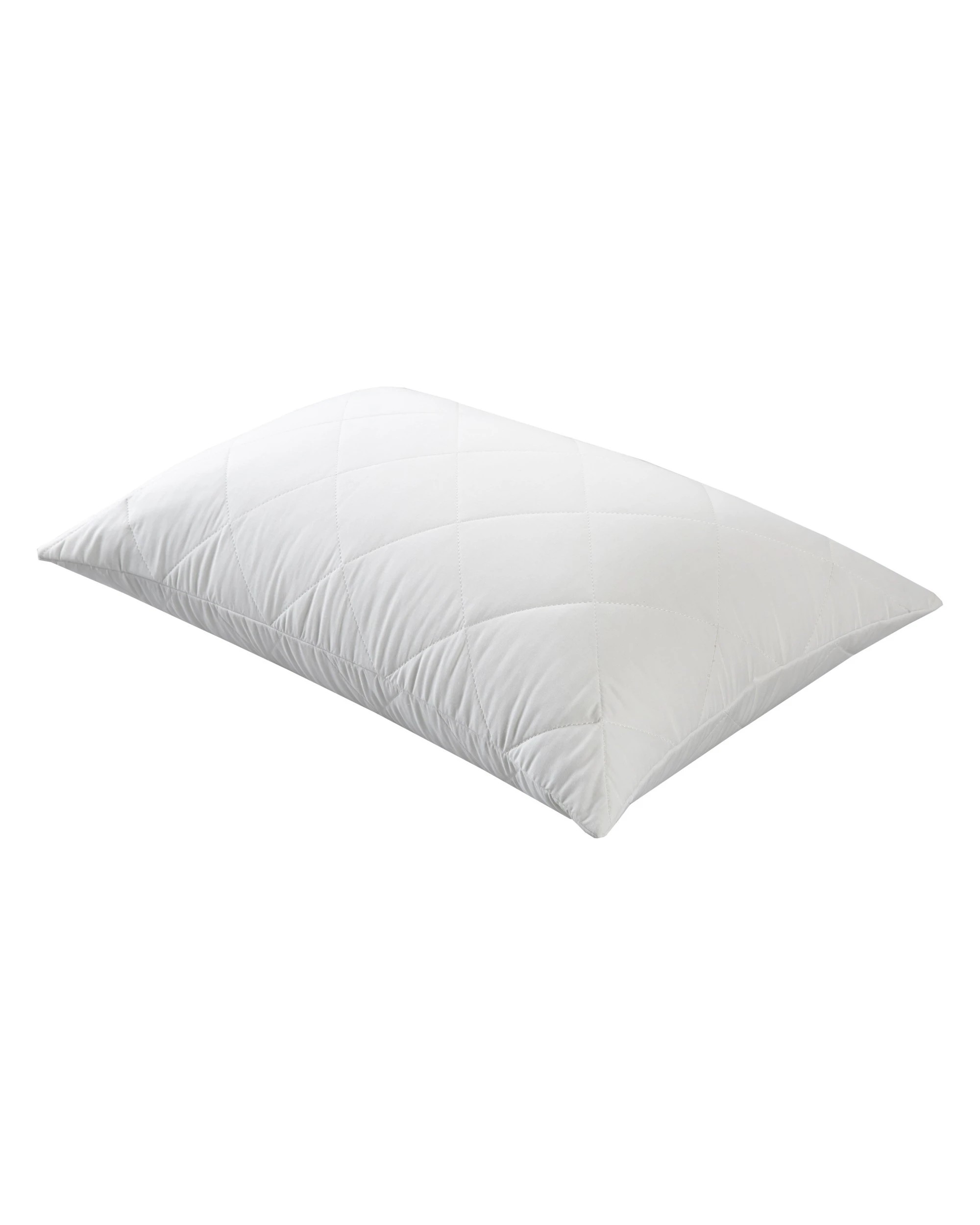 4 Dreamaker Quilted Cotton Cover Pillow Protector Standard 48x73cm (2 Pack) - White, 4 of 6