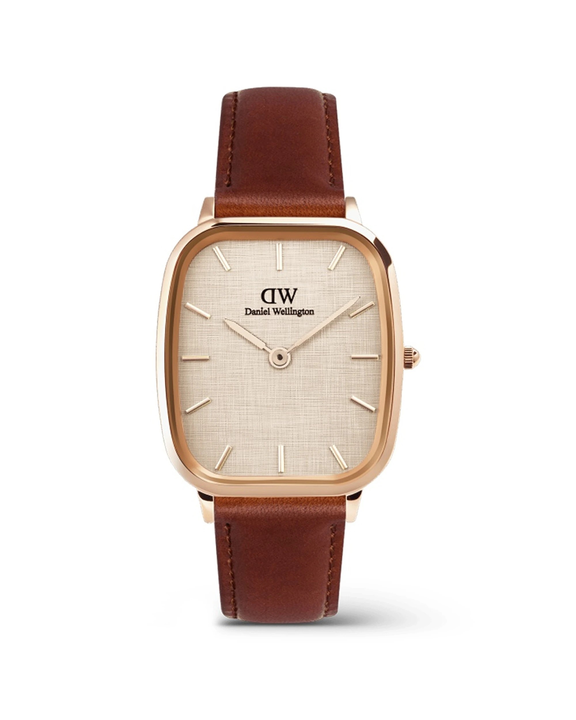 1 Daniel Wellington Marlon St Mawes Rose Gold Linen Watch 32x36.3mm, 1 of 5
