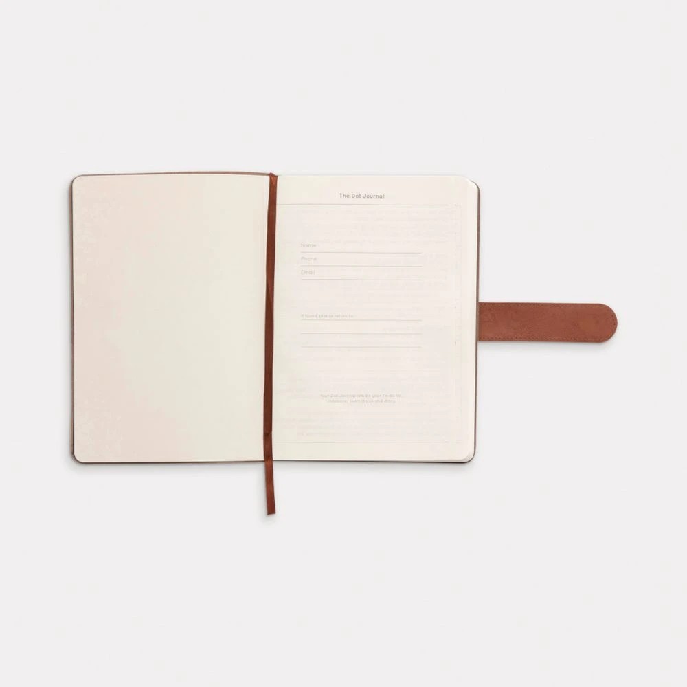 2 Otto A5 The Dot Journal 240 Page Tan Leather, 2 of 7