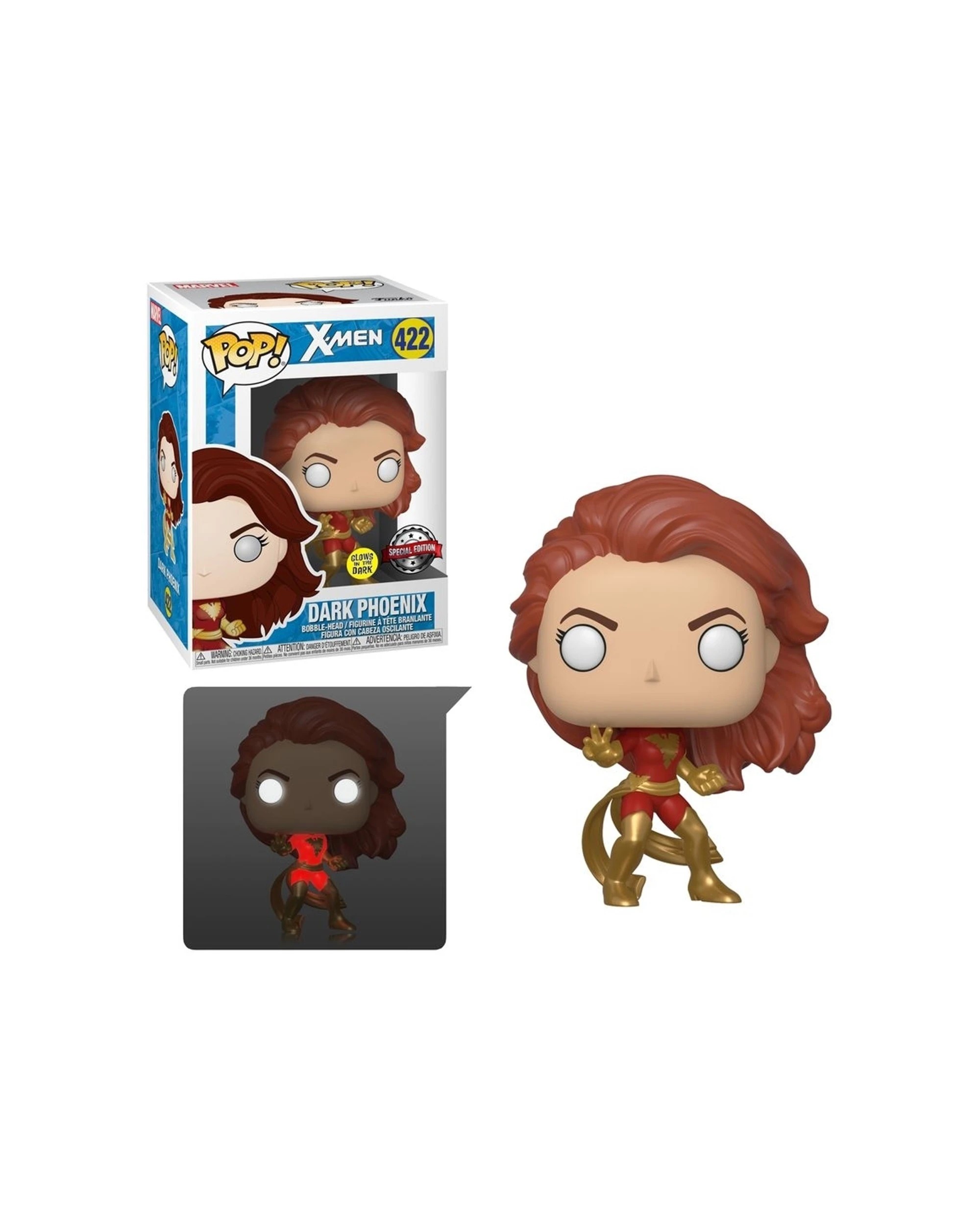 3 Pop Dark Phoenix Glow Vinyl Action Figure 10cm Special Edition Funko Pop - Multi, 3 of 3