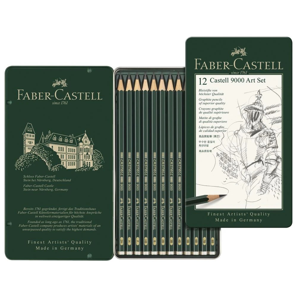 2 Faber-Castell 9000 Graphite Pencil Art Set 12 Pack, 2 of 2