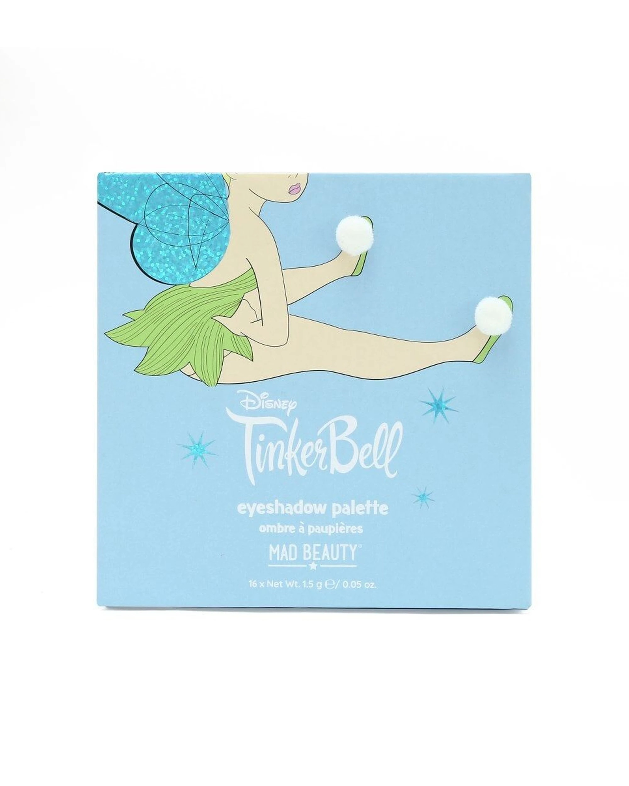 1 DISNEY 16pc Tinks Pixie Perfection Pigmented Eyeshadow Makeup Palette 24g - Multi, 1 of 4