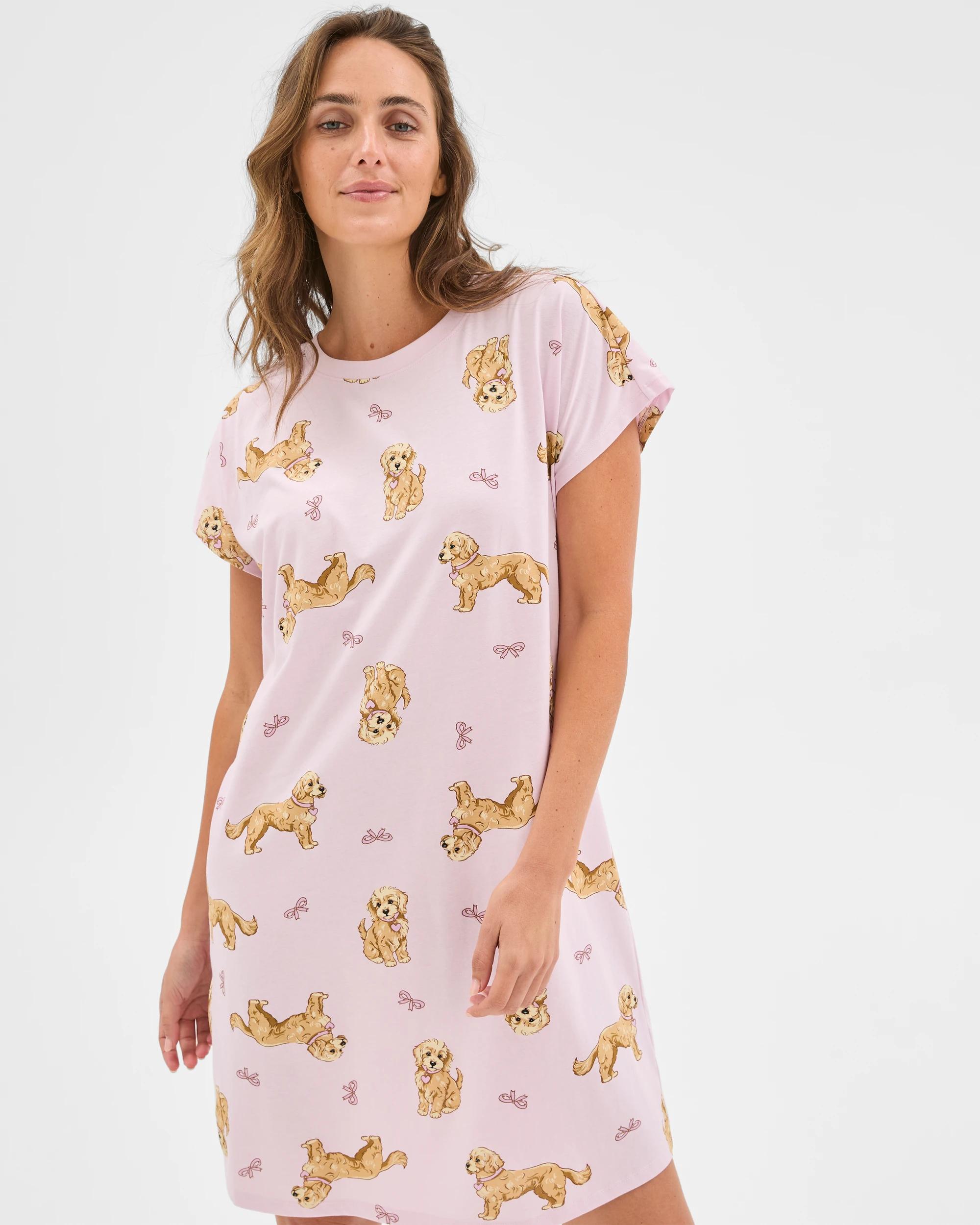 2 Target Woman Australian Cotton Blend T-Shirt Nightie COCKAPOO, 2 of 6