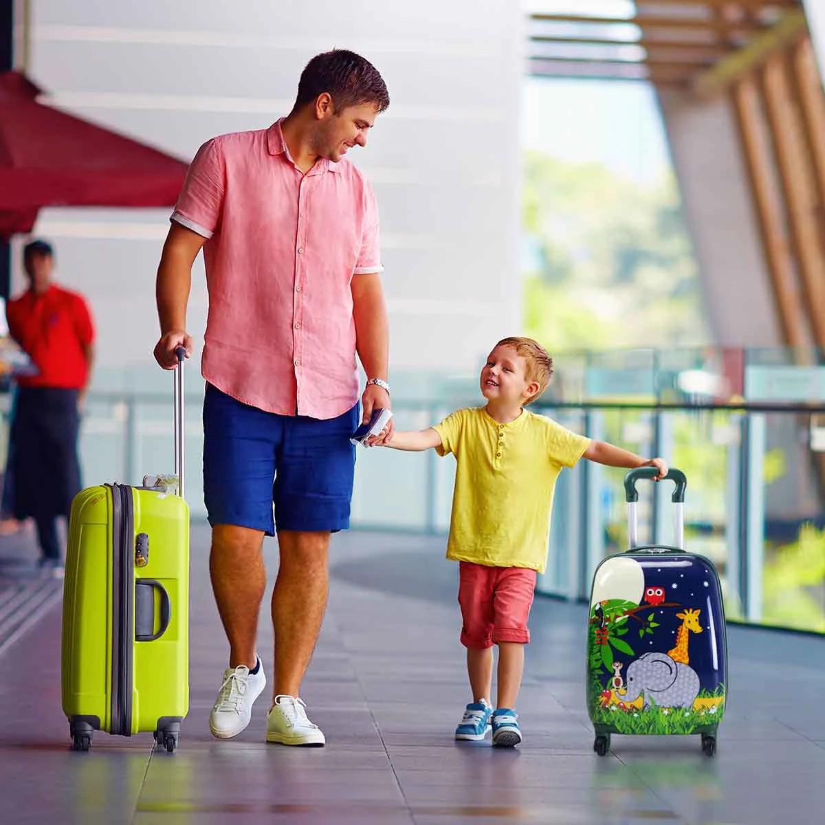 2 Costway 2PCS Kids Luggage Set Travel Suitcase Backpack Set, 2 of 2