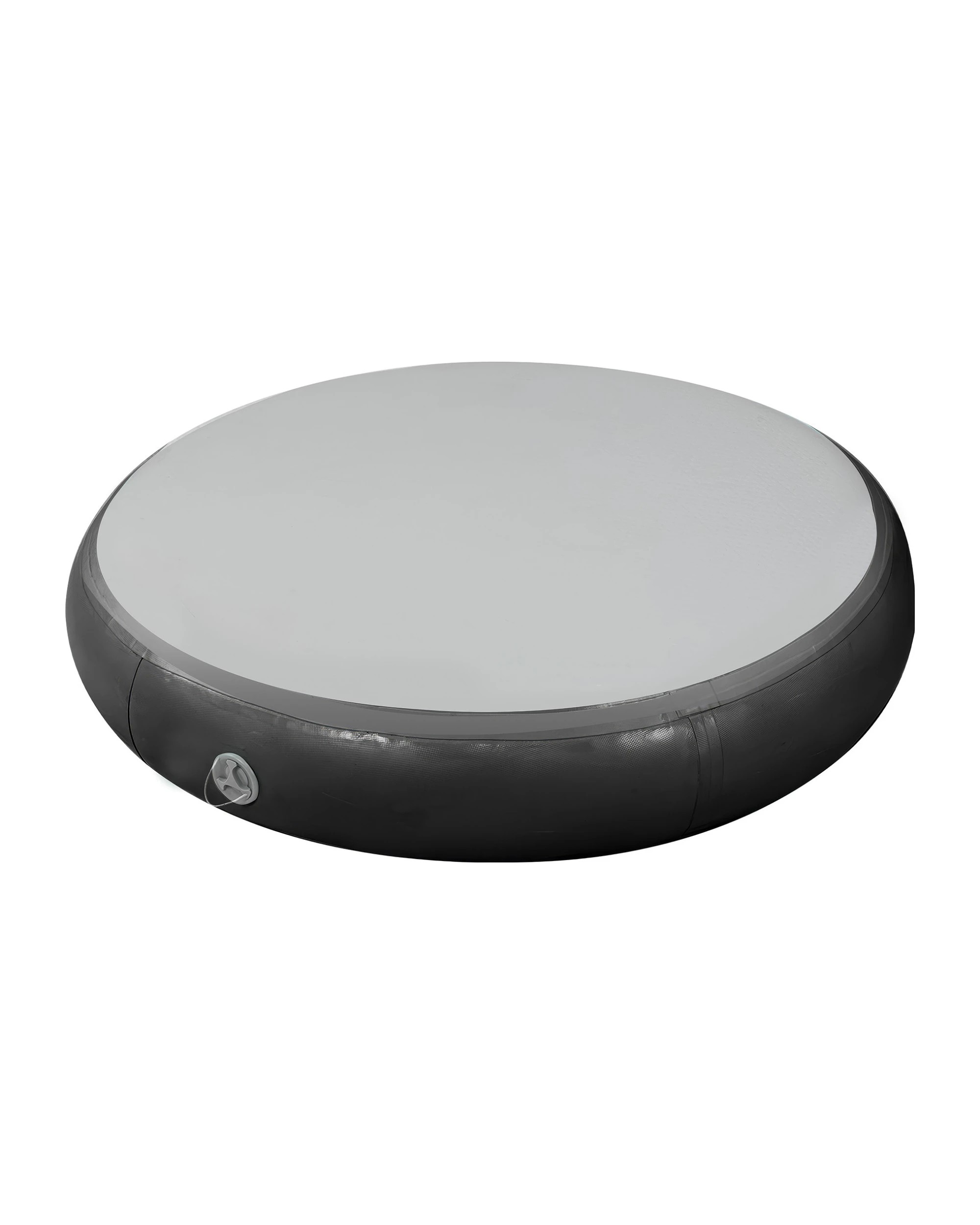1 Powertrain 1m x 20cm Airtrack Spot Round Inflatable Gymnastics Tumbling Mat Air Track Exercise Yoga Mat - Black, 1 of 4
