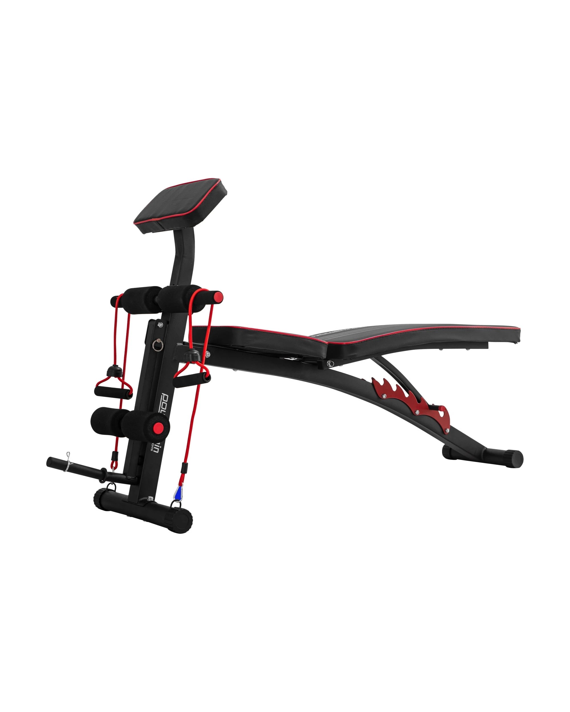 6 Powertrain Adjustable FID Home Gym Bench with Preacher Curl Pad, 6 of 6