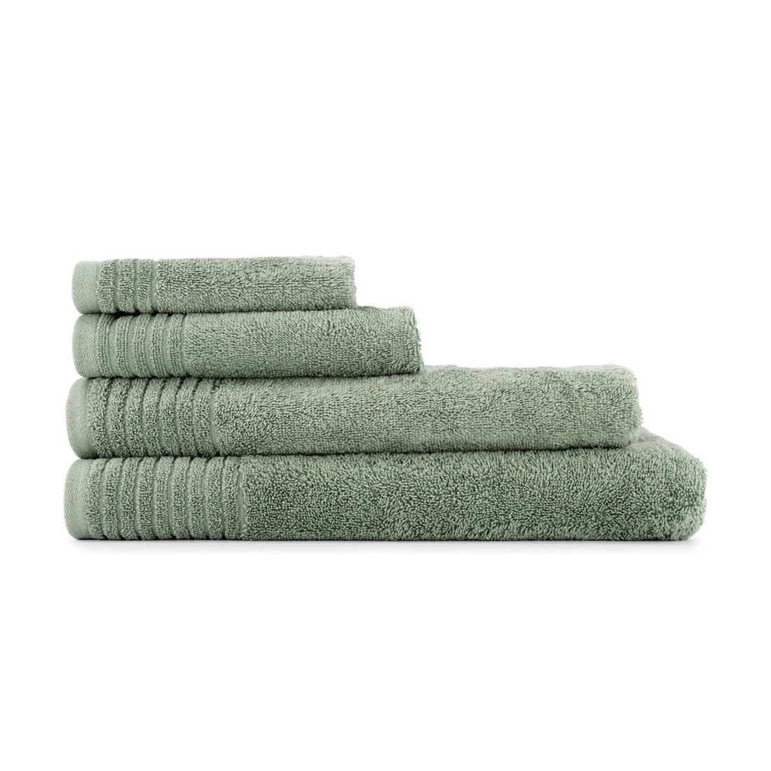 6 Edan Cotton Bath Sheet - Moss, 6 of 6