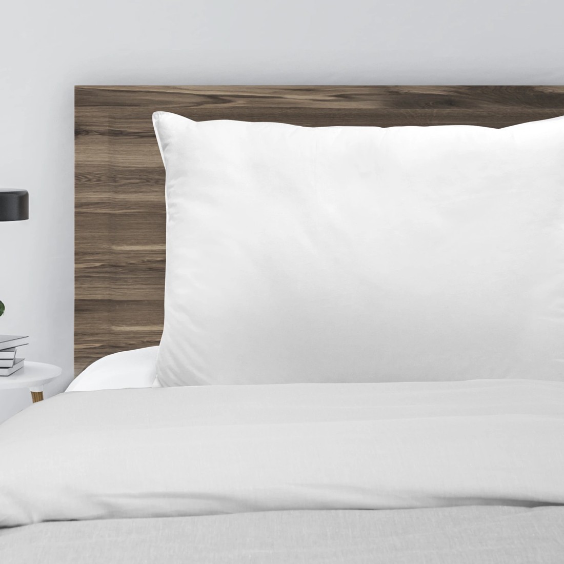 3 Royal Comfort Luxury Bamboo Blend Gusset Pillow 4cm Gusset Support Twin Pack - White, 3 of 5