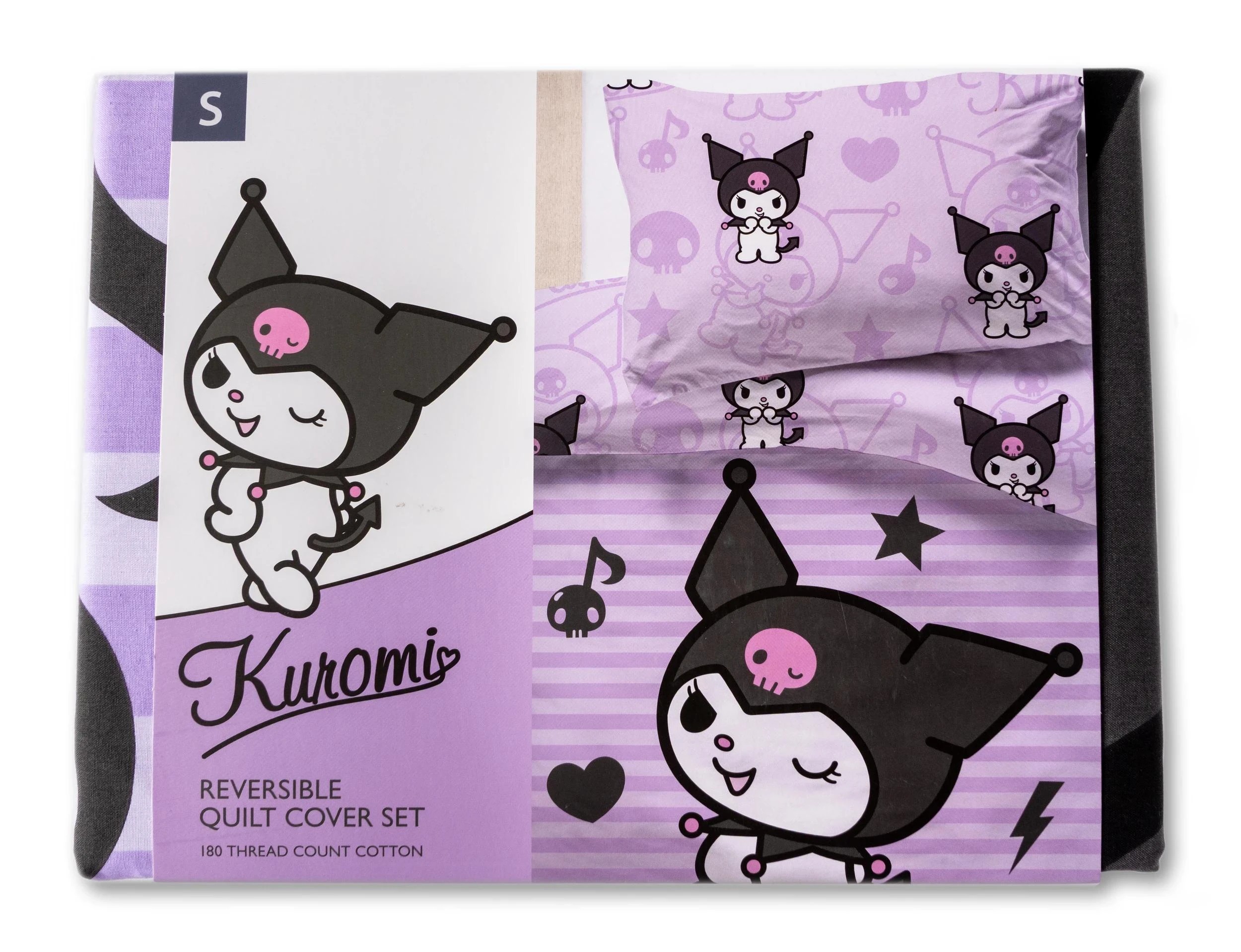 2 Hello Kitty Kuromi Kids Quilt Cover Set - Queen Bed - Purple, 2 of 5