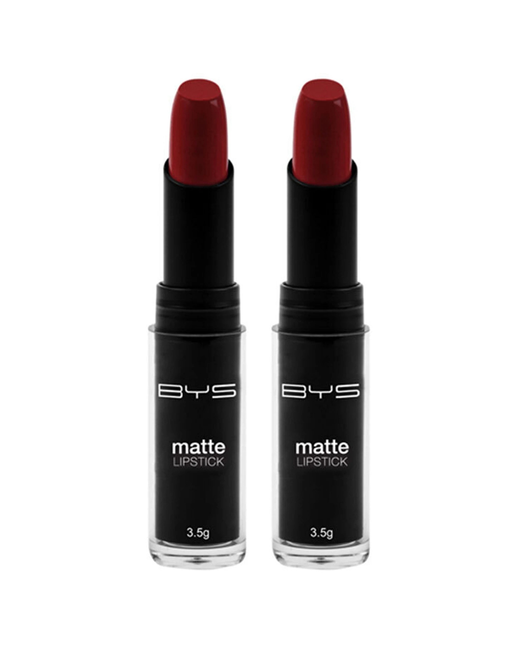 1 BYS 2PK Matte Lipstick Fine Wine Creamy Velvety Matte Finish - Red, 1 of 1