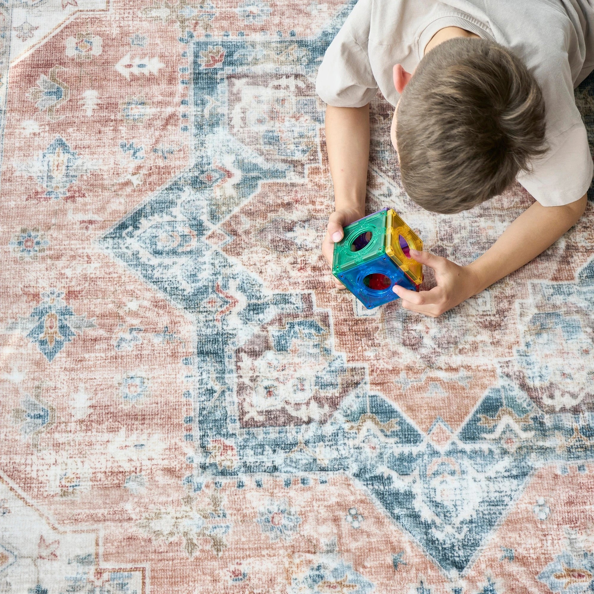 8 Common Ground Rugs Vitality Lila 320x230cm - Extra Large Washable Rug - Orange, 8 of 10