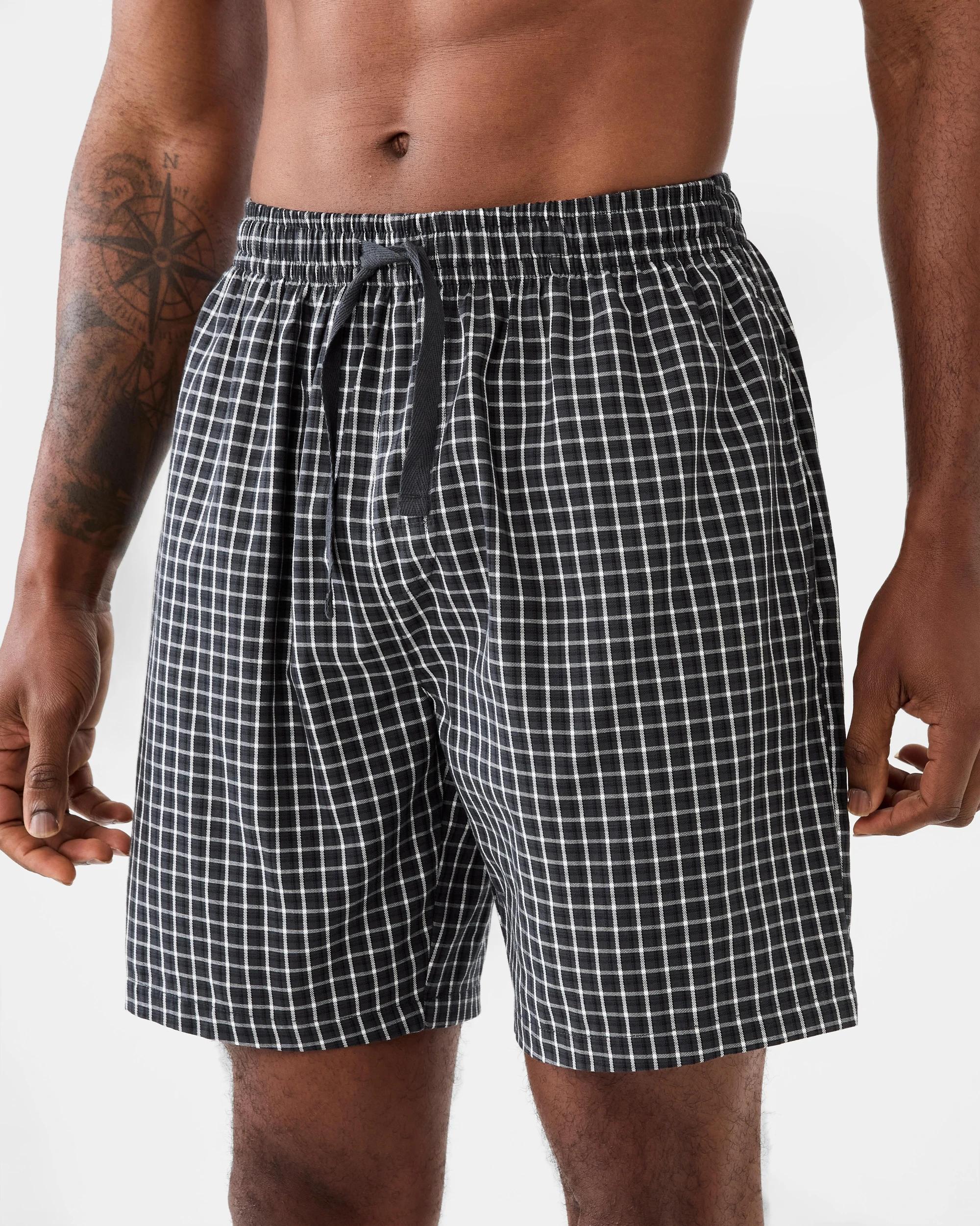 2 Woven Sleep Shorts Mill Check, 2 of 5