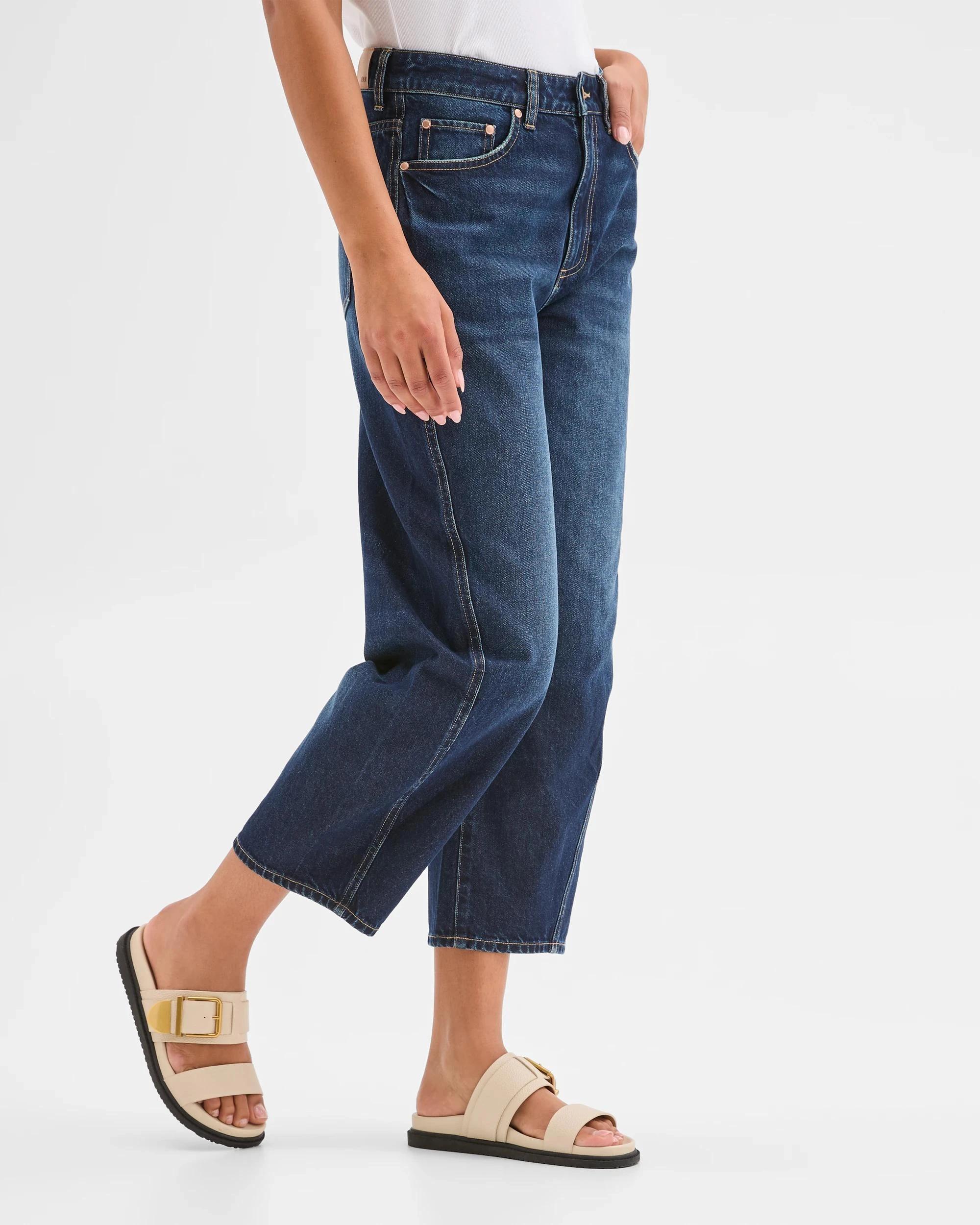 3 Target Denim Harper Barrel Forward Seam Jeans VINTAGE INDIGO, 3 of 6