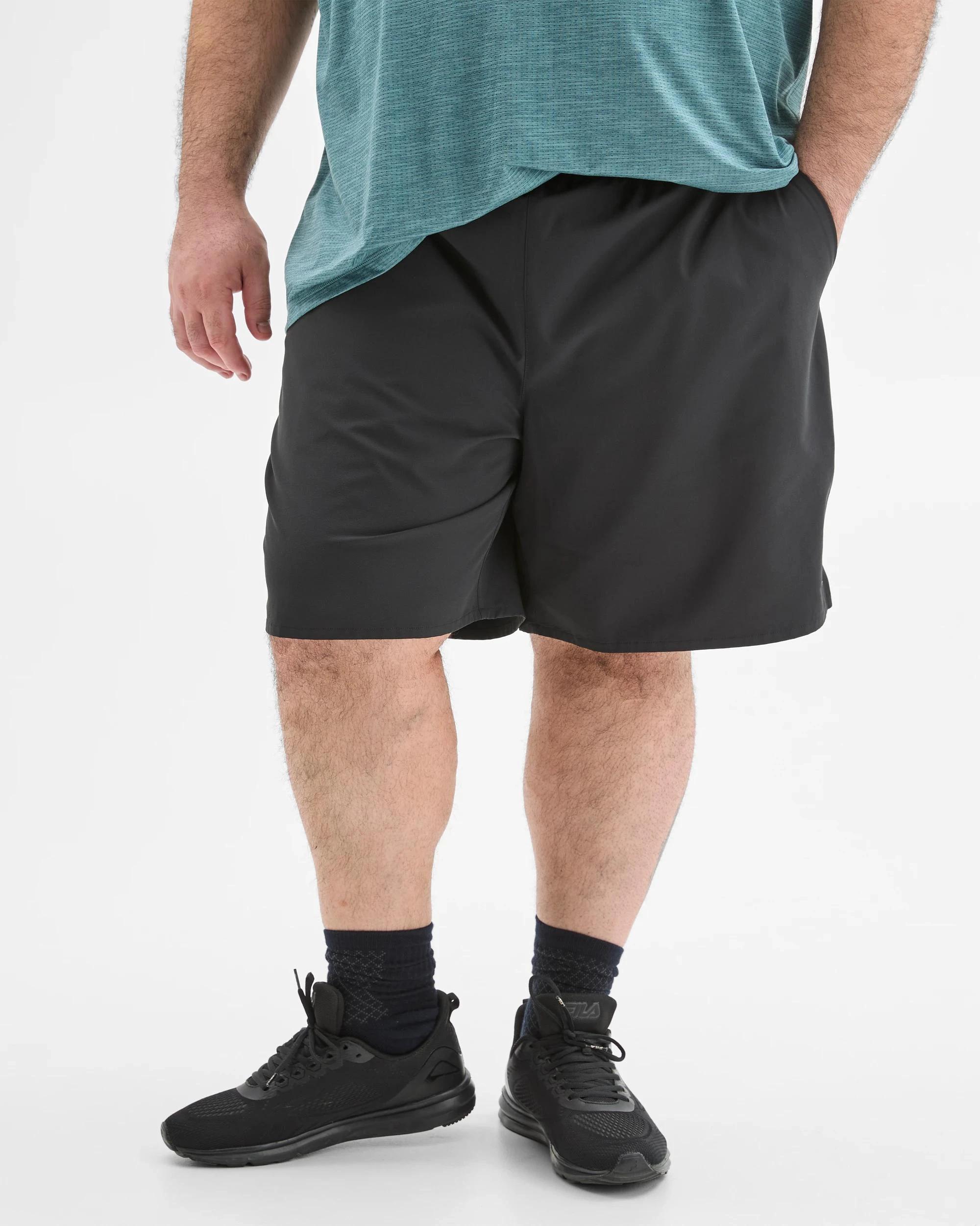 4 Target Man Plus Plus Size Active Woven Shorts BLACK, 4 of 6