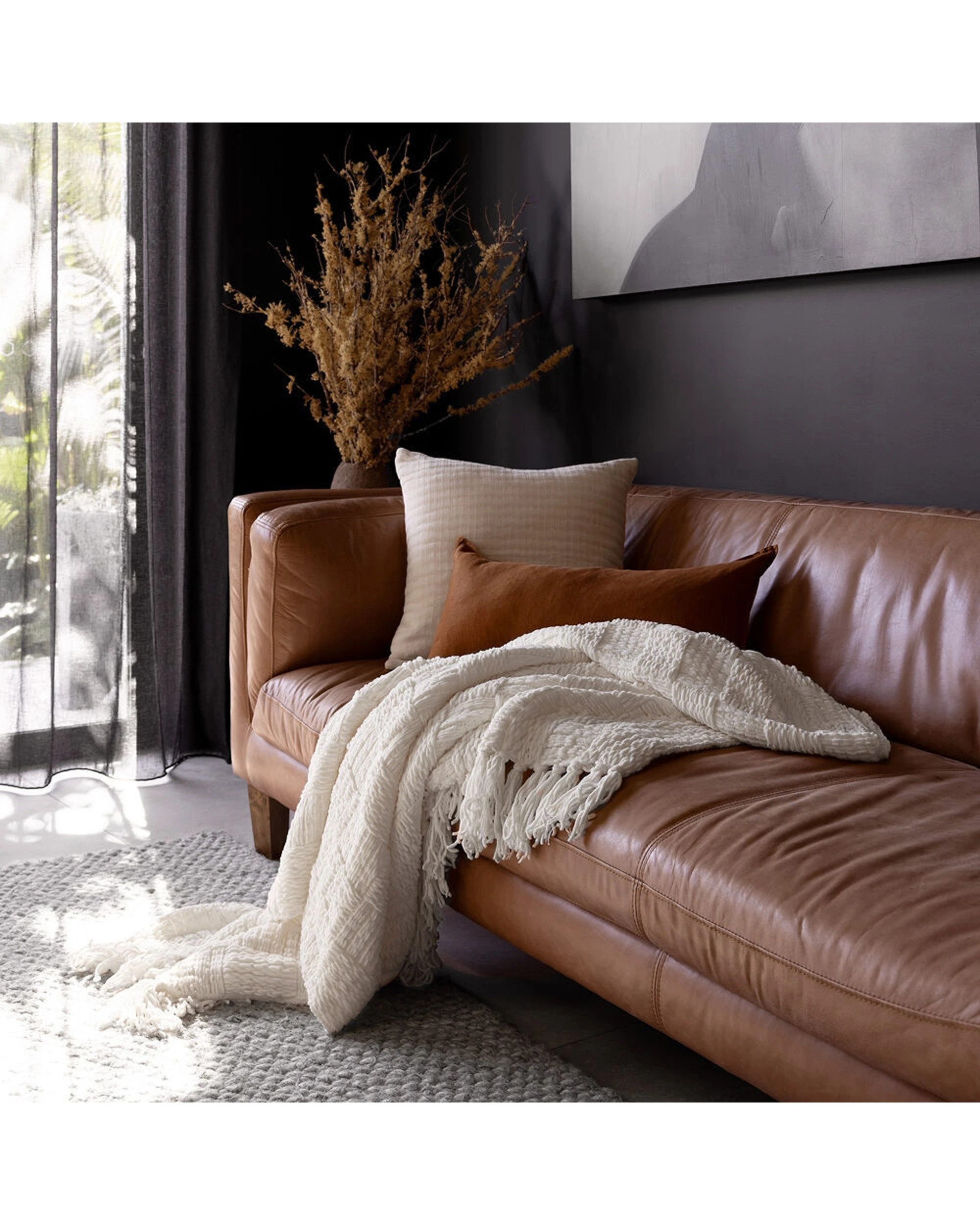 2 BAMBURY Asha Warm Sofa Couch Blanket Soft Bedroom Throw Polyester - White, 2 of 4