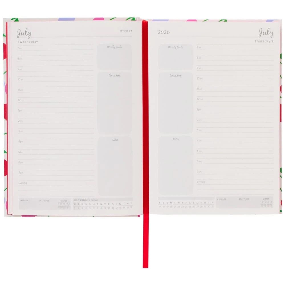7 Otto A5 Day To Page Diary FY26/27 Cherries, 7 of 7
