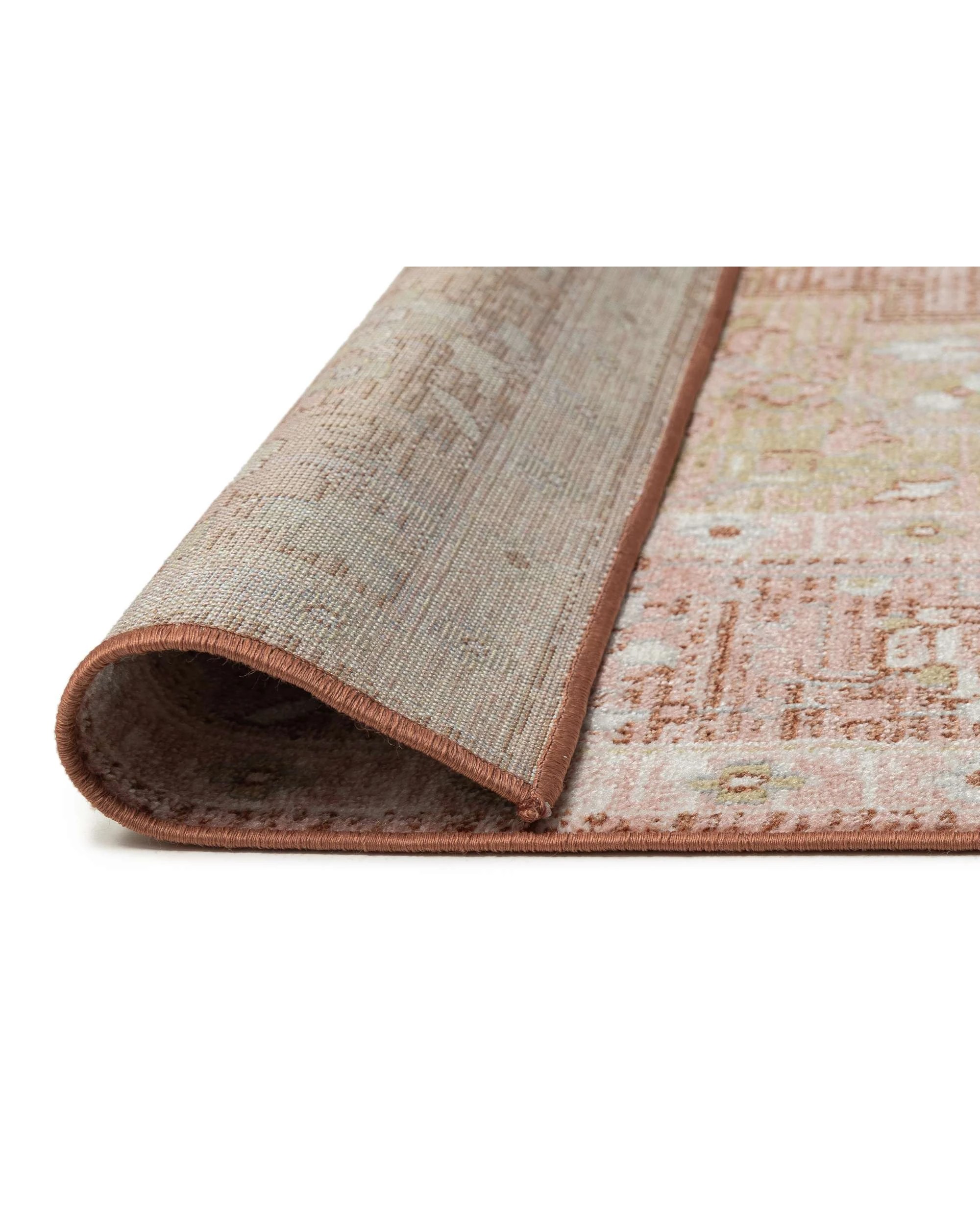 5 Loopsie Vilbergen Traditional Washable Rug-400cm x 300cm - Pink, 5 of 9