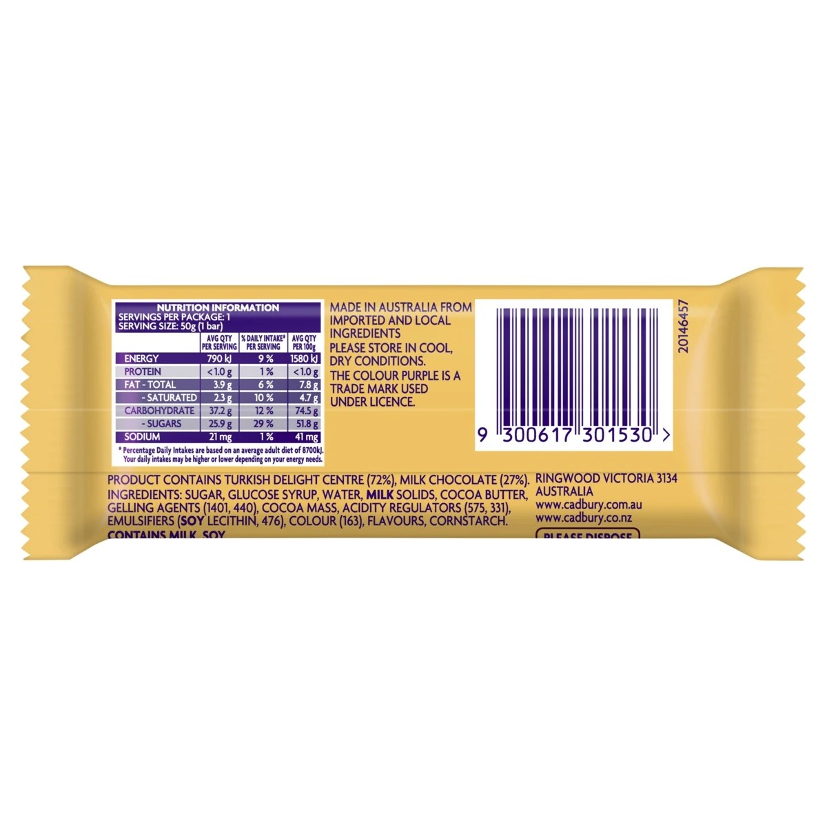 2 Fry's Turkish Delight Bar 50g, 2 of 3