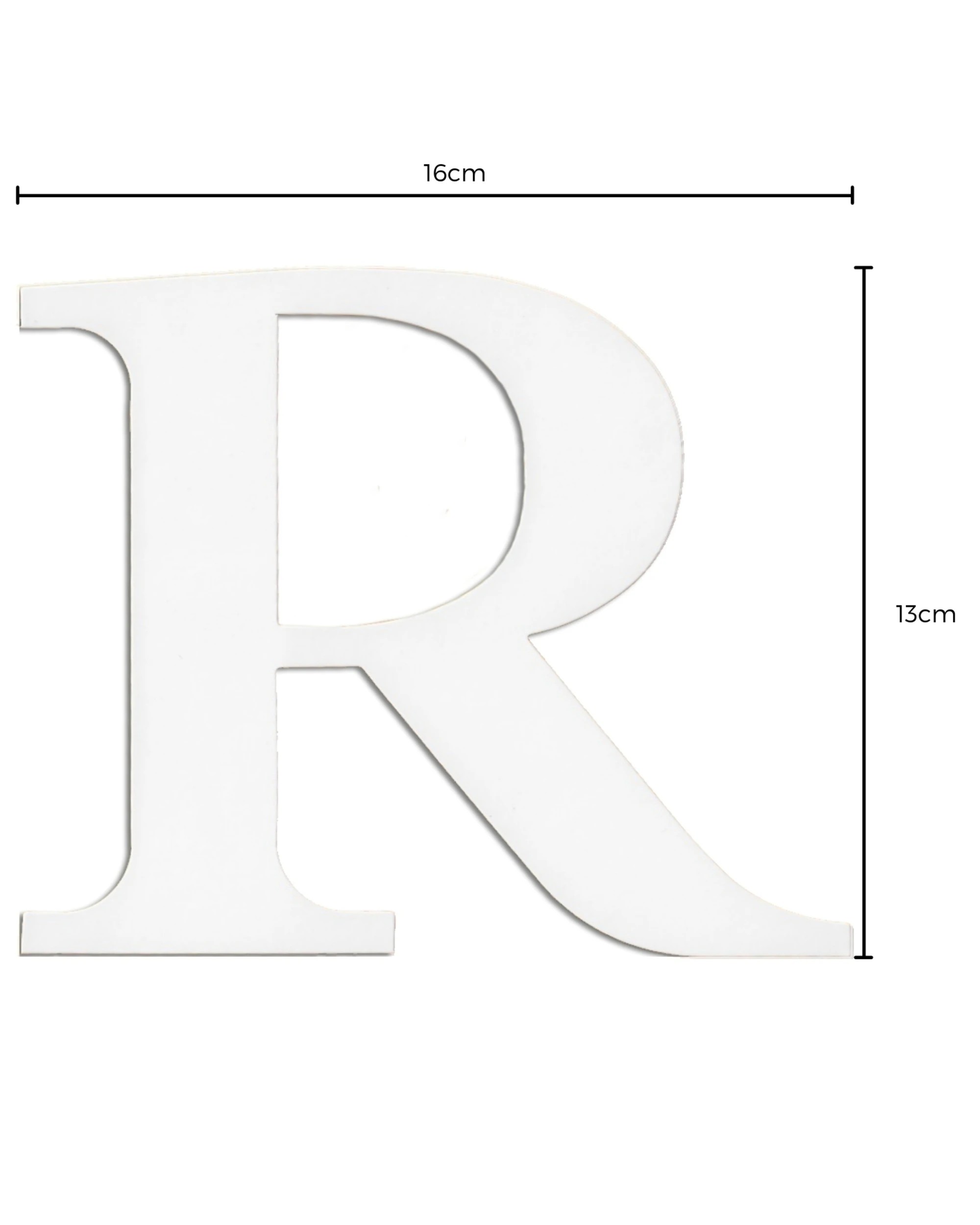 Party Maker Cardboard Letter R Pack of 2 - White - Kmart