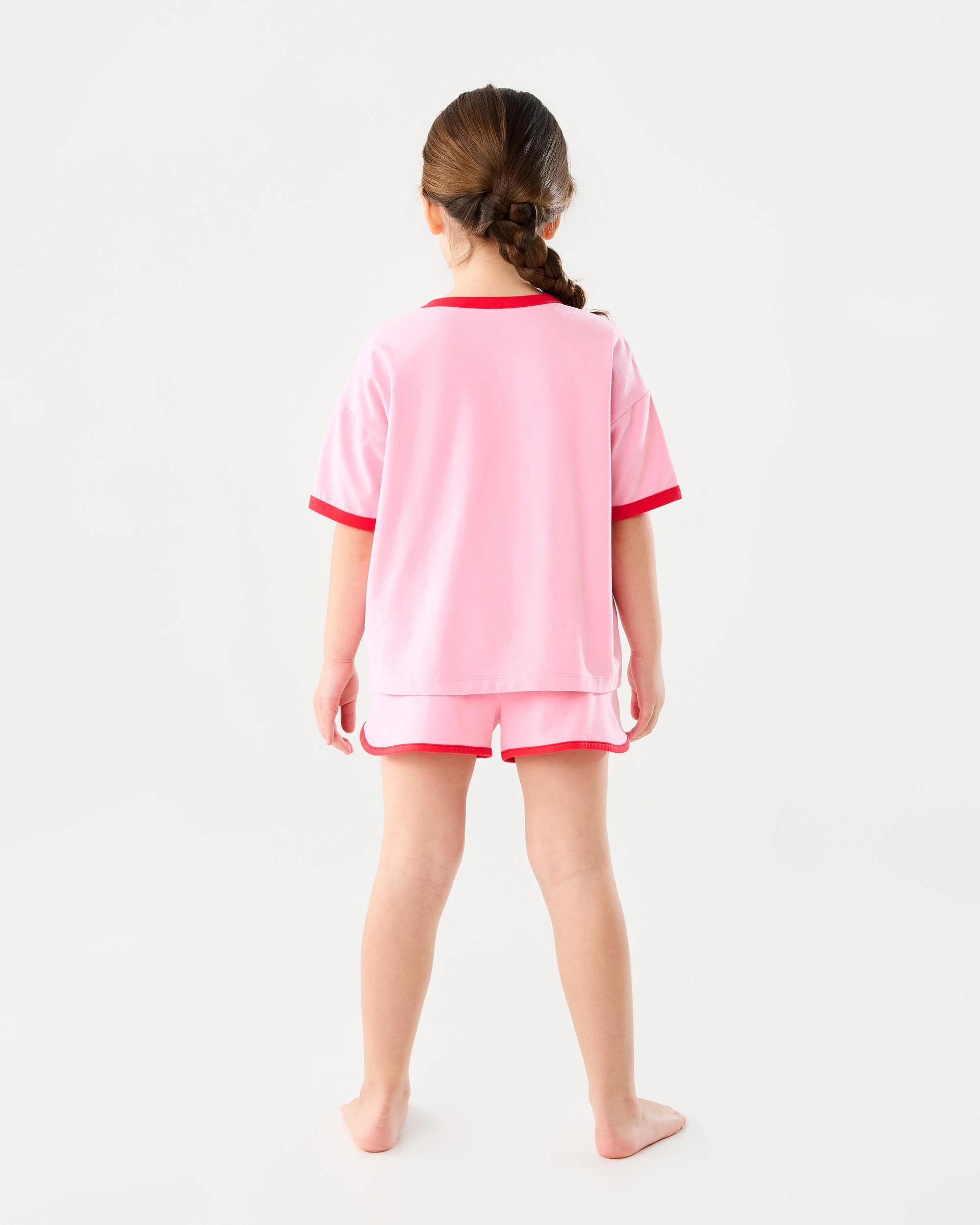 8 Short Sleeve Lounge Pyjama Set Pnk Jam, 8 of 9