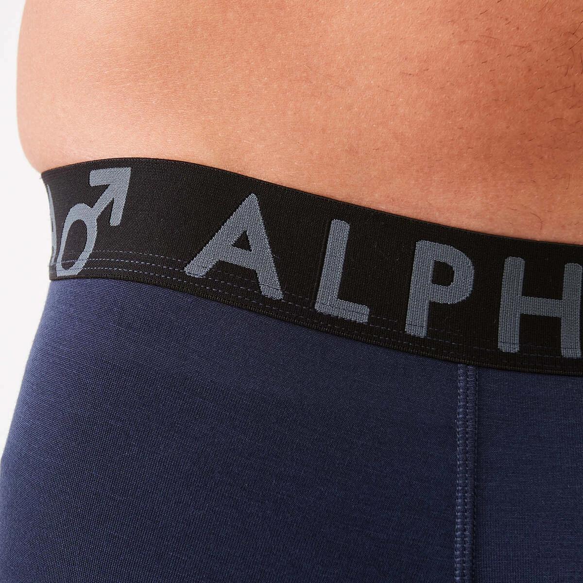 4 Bamboo Mid Length Trunks with Glide Panels DEPTHS BLUE, 4 of 5