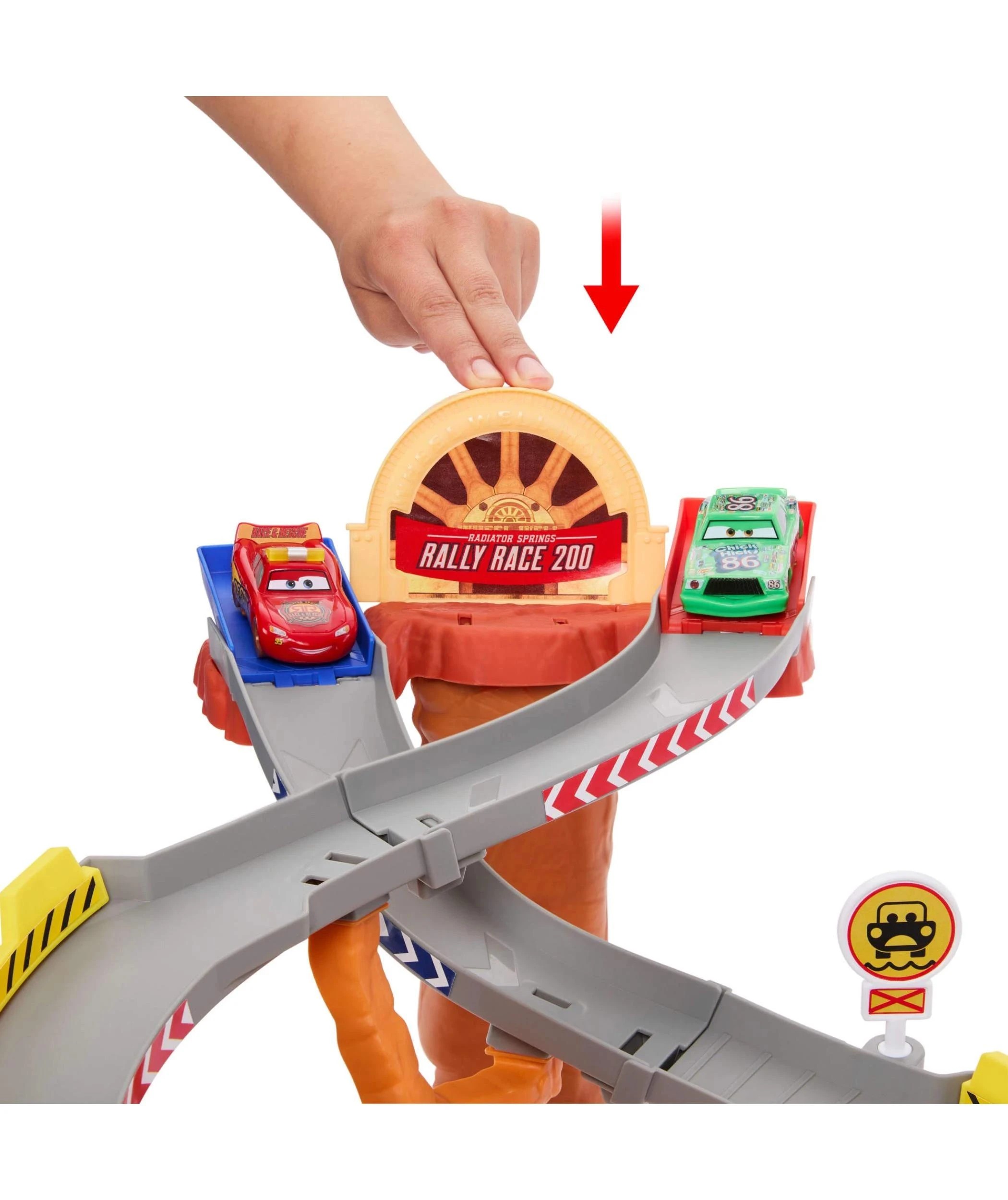 4 Disney and Pixar Cars Radiator Springs Race & Rescue Rescue Road Raceway Playset - Multi, 4 of 6